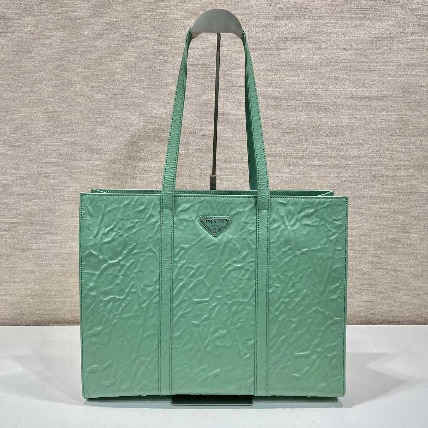 Prada Large Antique Nappa Leather Tote - PerfectKickZ