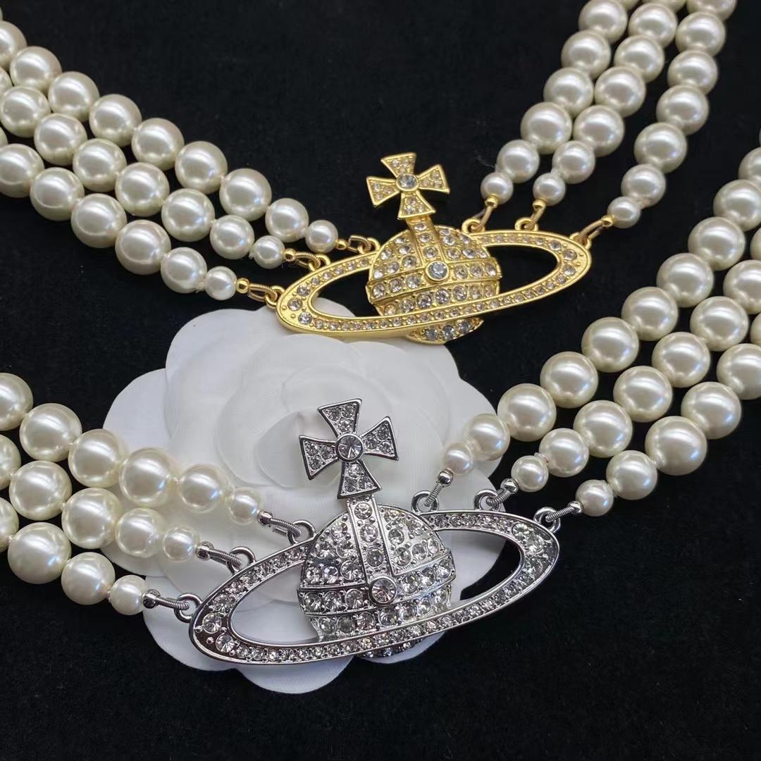 Vivienne Westwood Bas Relief Gold-tone and Faux Pearl Choker - PerfectKickZ