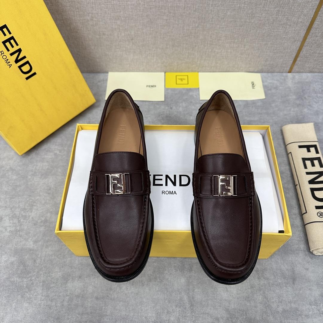 Fendi Men's Brown Loafer - PerfectKickZ