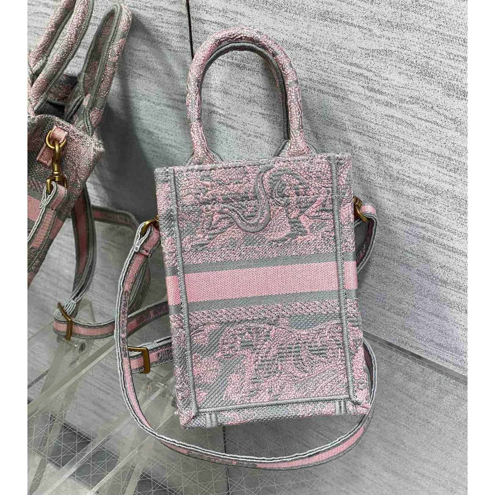 Dior Mini Dior Book Tote Phone Bag - PerfectKickZ