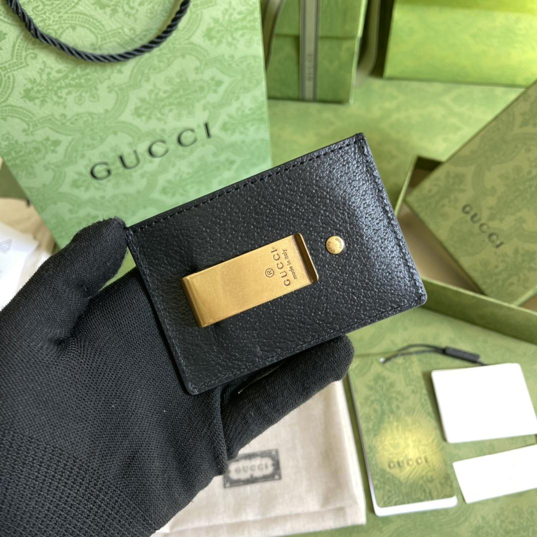 Gucci GG Marmont Leather Money Clip  (10-7CM) - PerfectKickZ