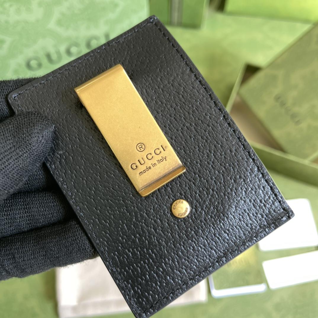Gucci GG Marmont Leather Money Clip  (10-7CM) - PerfectKickZ