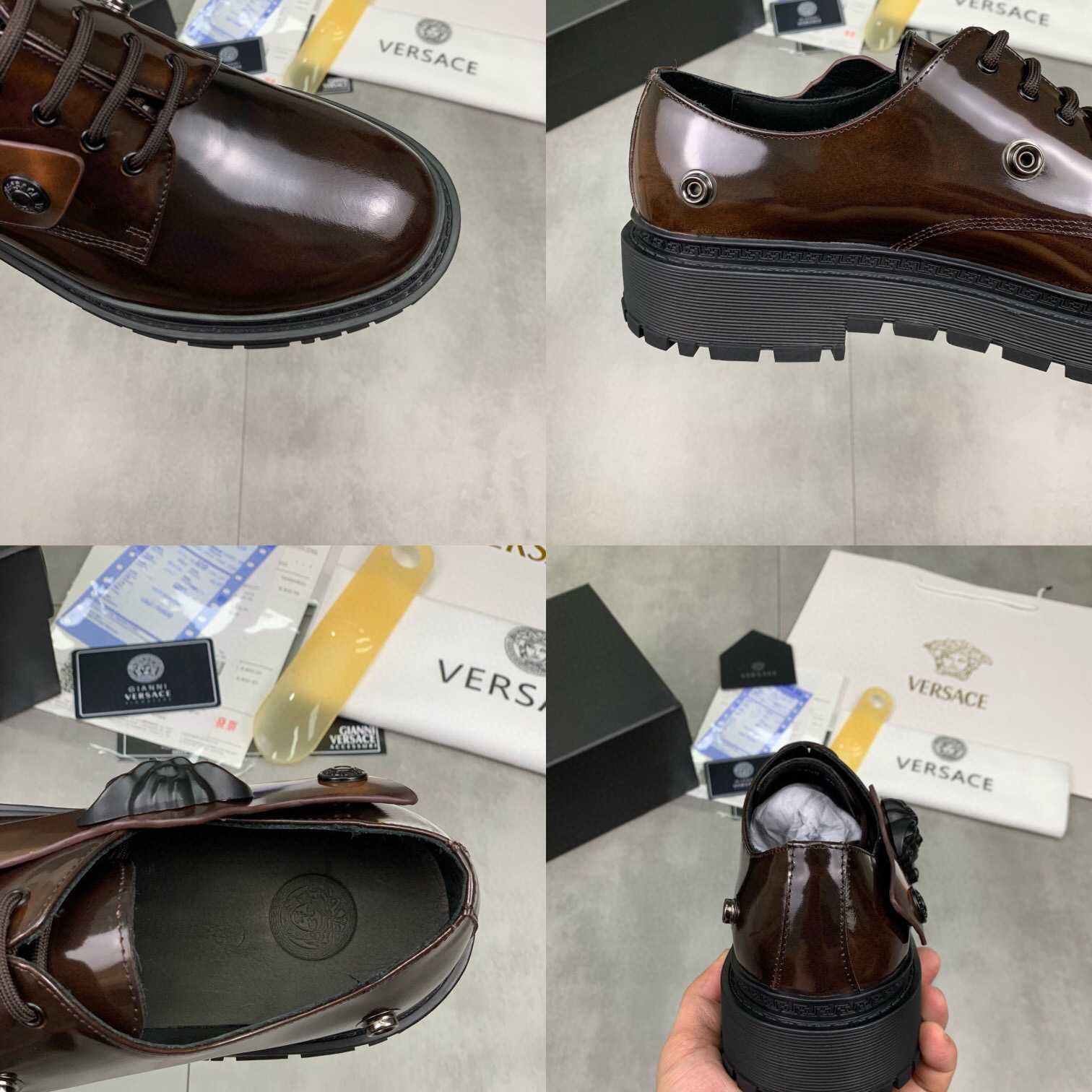Versace Medusa Head-motif Derby Shoes - PerfectKickZ