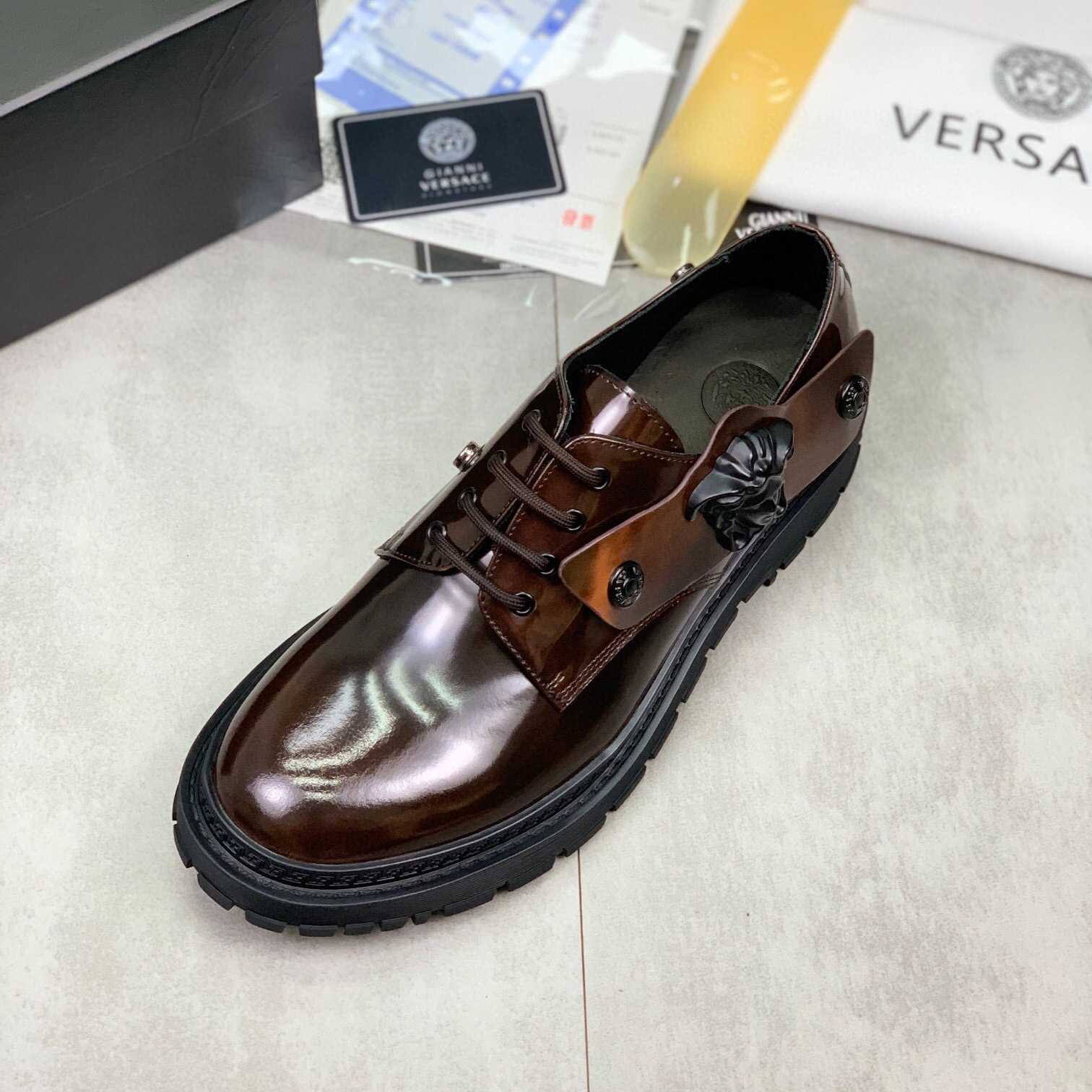 Versace Medusa Head-motif Derby Shoes - PerfectKickZ