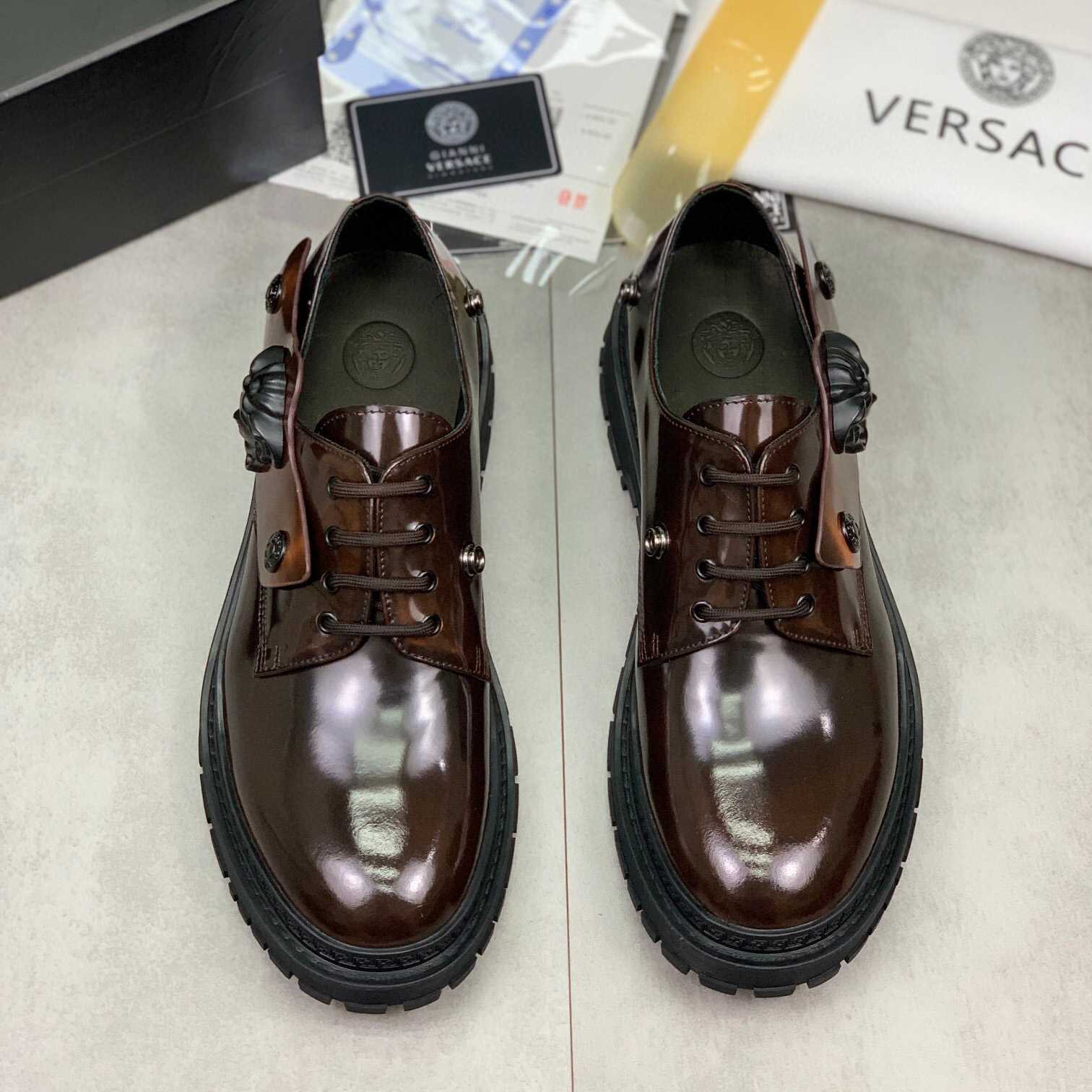 Versace Medusa Head-motif Derby Shoes - PerfectKickZ