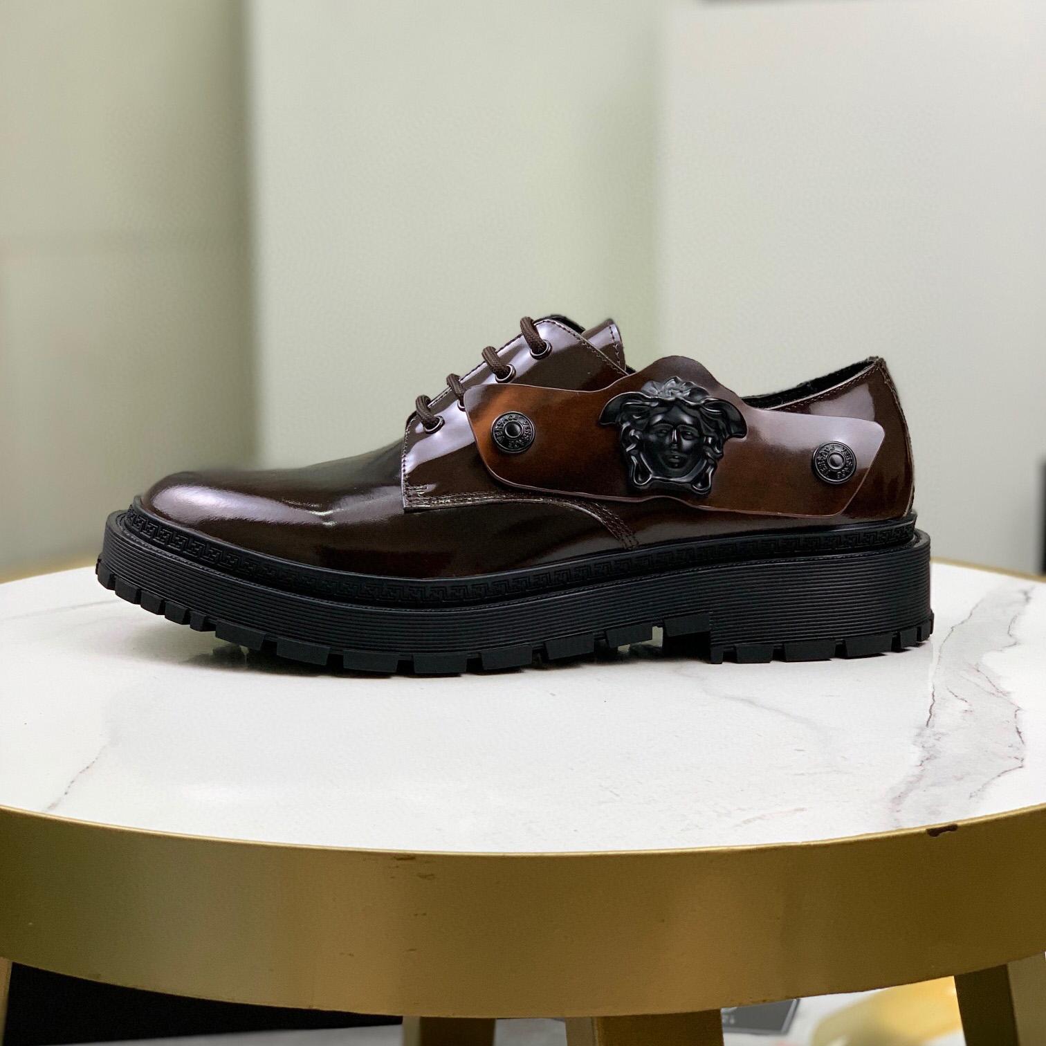 Versace Medusa Head-motif Derby Shoes - PerfectKickZ