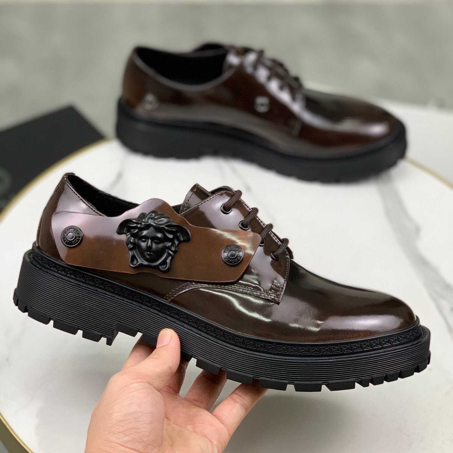 Versace Medusa Head-motif Derby Shoes - PerfectKickZ