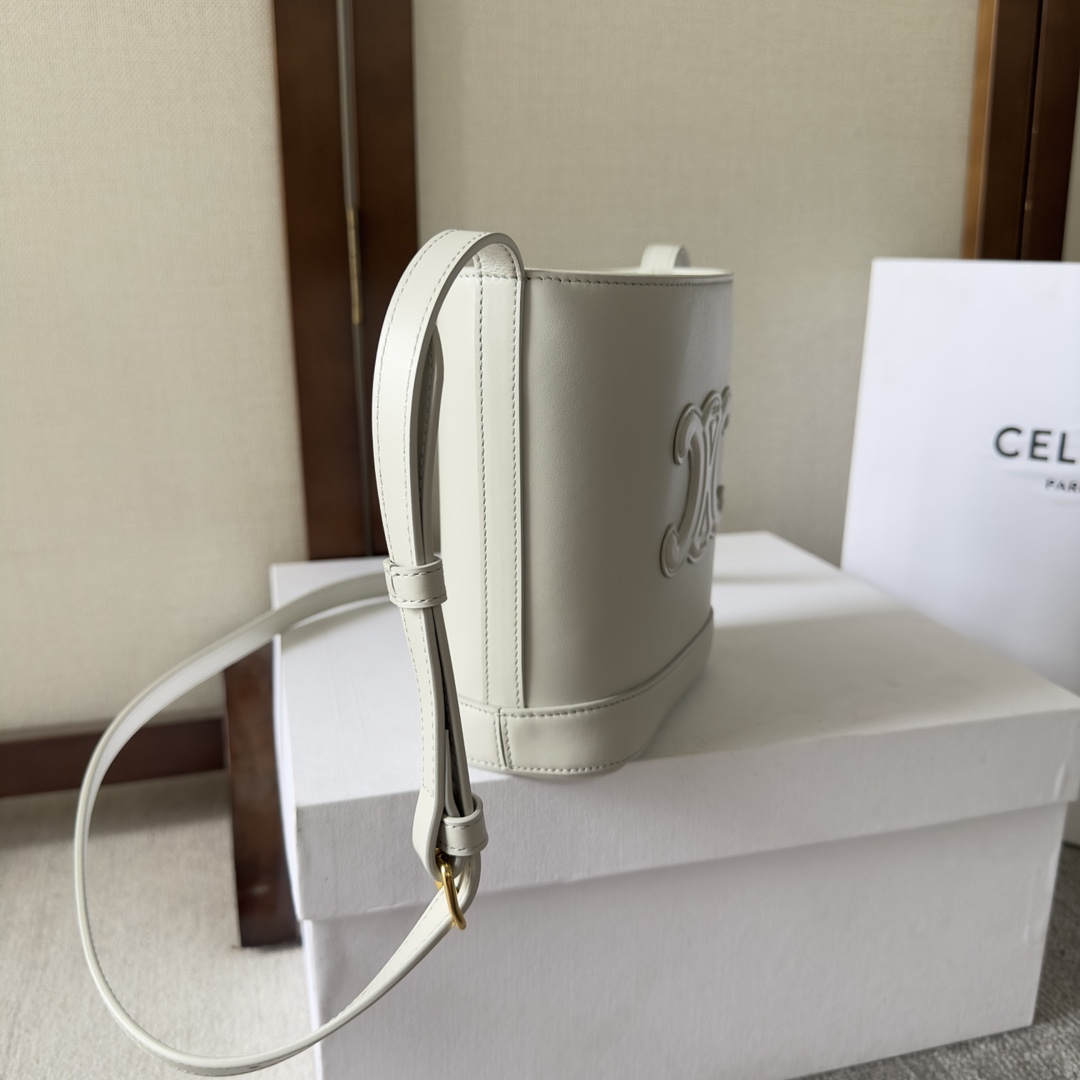 Celine Mini Bucket Cuir Triomphe In Smooth Calfskin  - PerfectKickZ