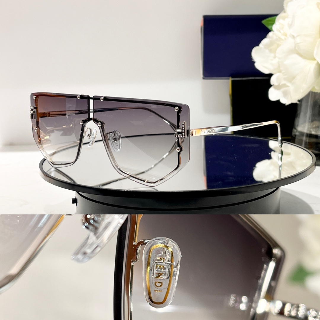 Fendi First Shield Sunglasses With Gray Gradient Lenses   FF40096 - PerfectKickZ