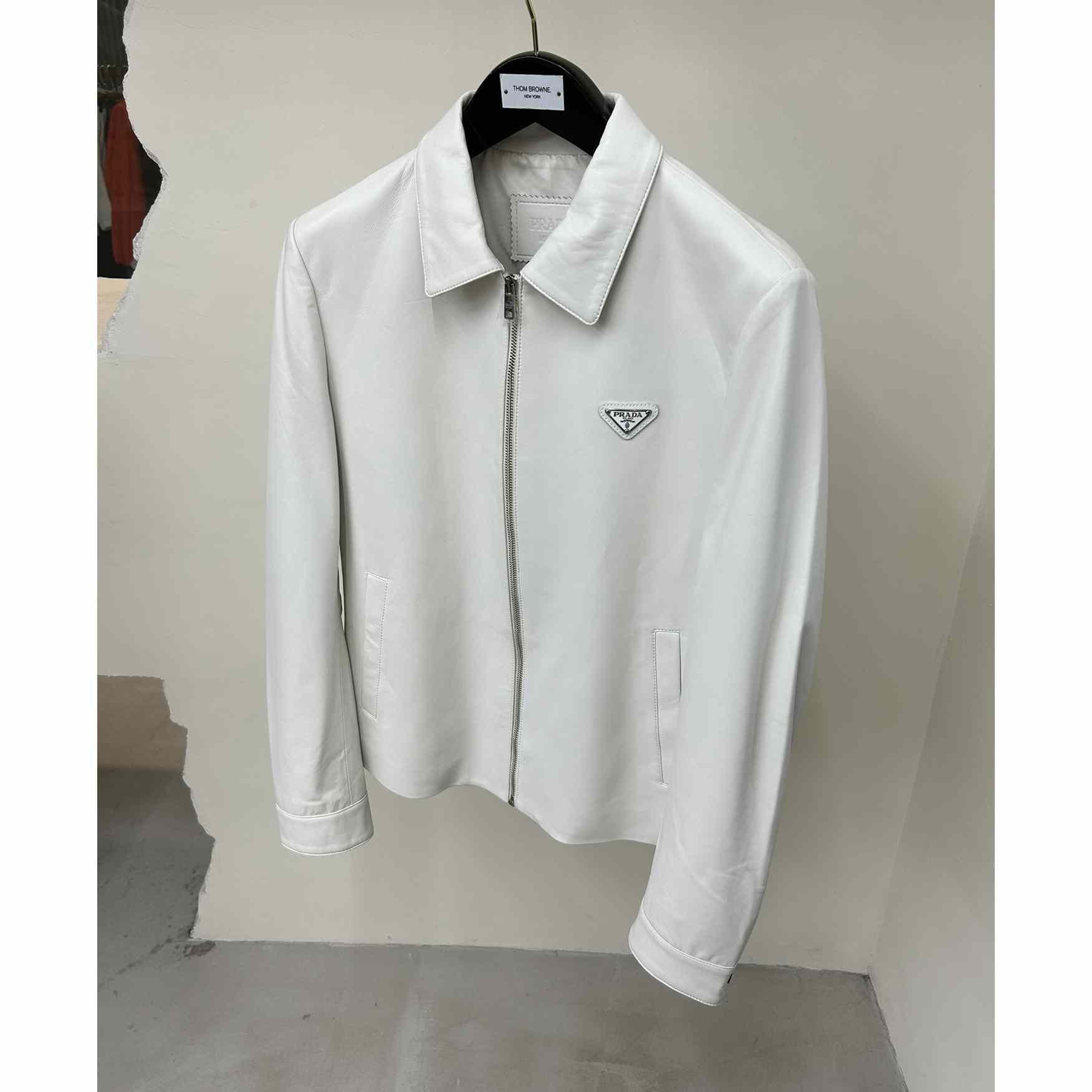 Prada Nappa Leather Blouson Jacket - PerfectKickZ