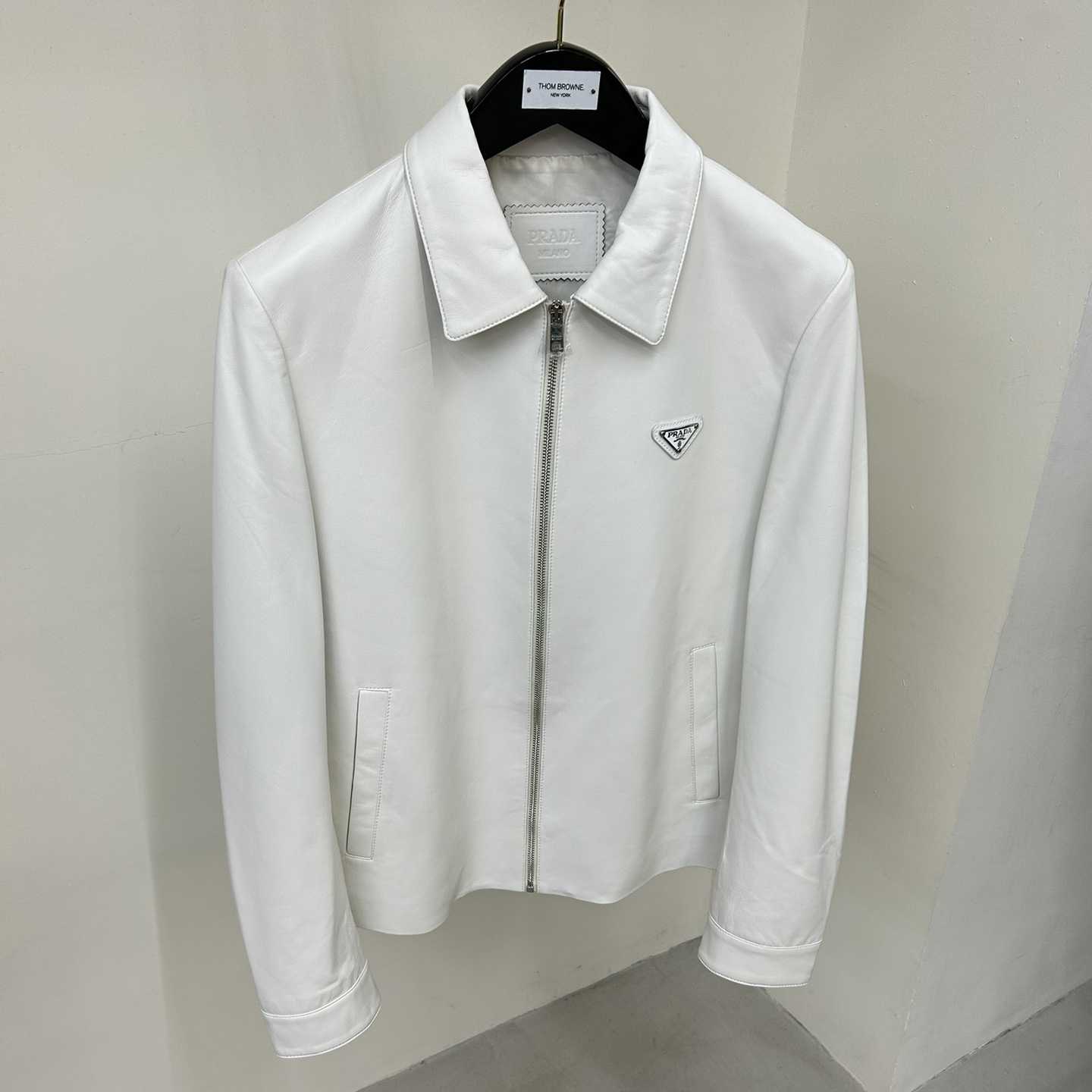 Prada Nappa Leather Blouson Jacket - PerfectKickZ