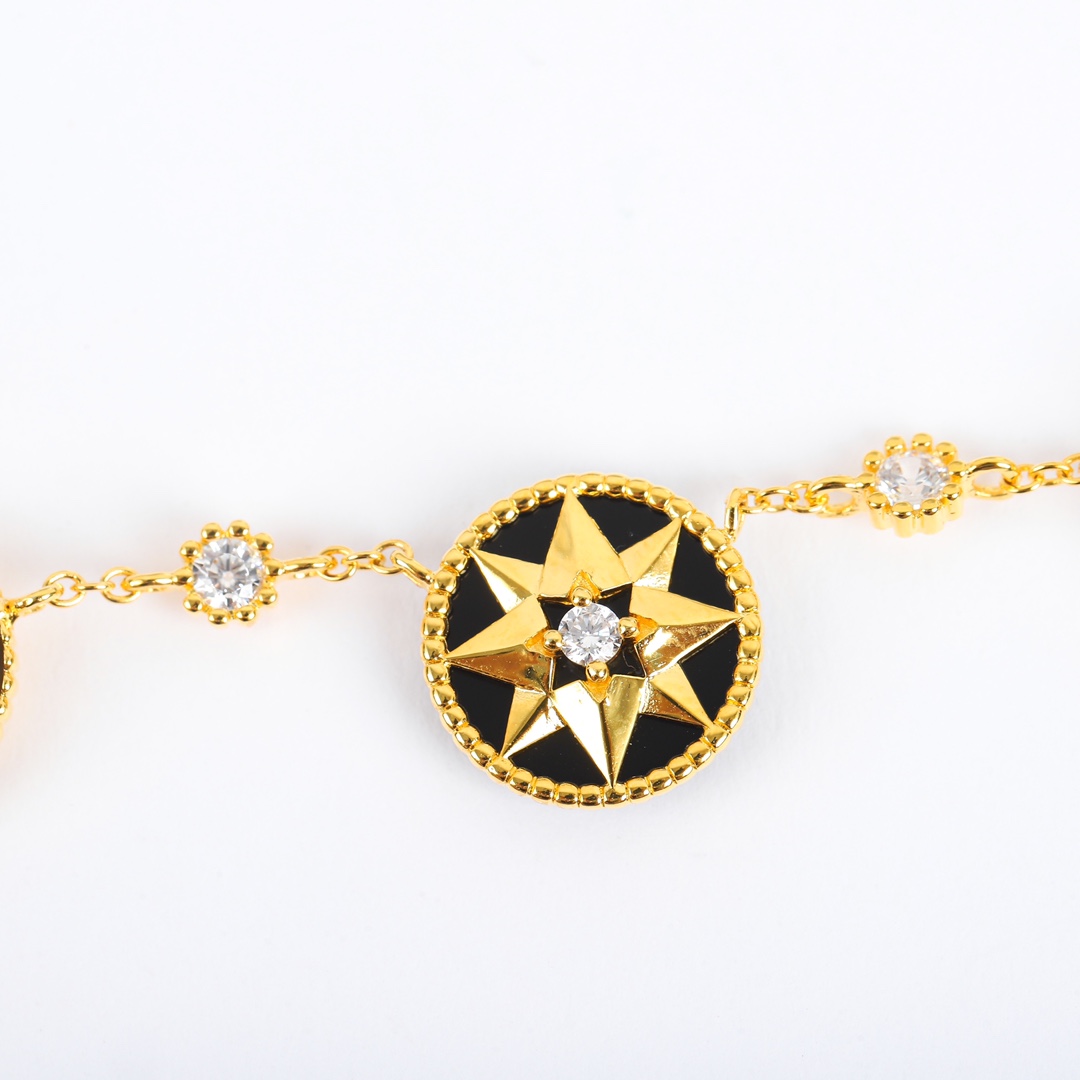 Dior Rose Des Vents and Rose Céleste Necklace - PerfectKickZ