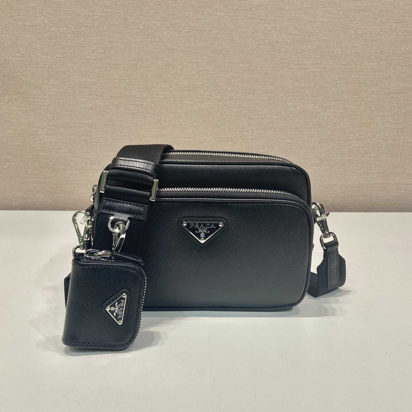 Prada Saffiano Leather Shoulder Bag - PerfectKickZ