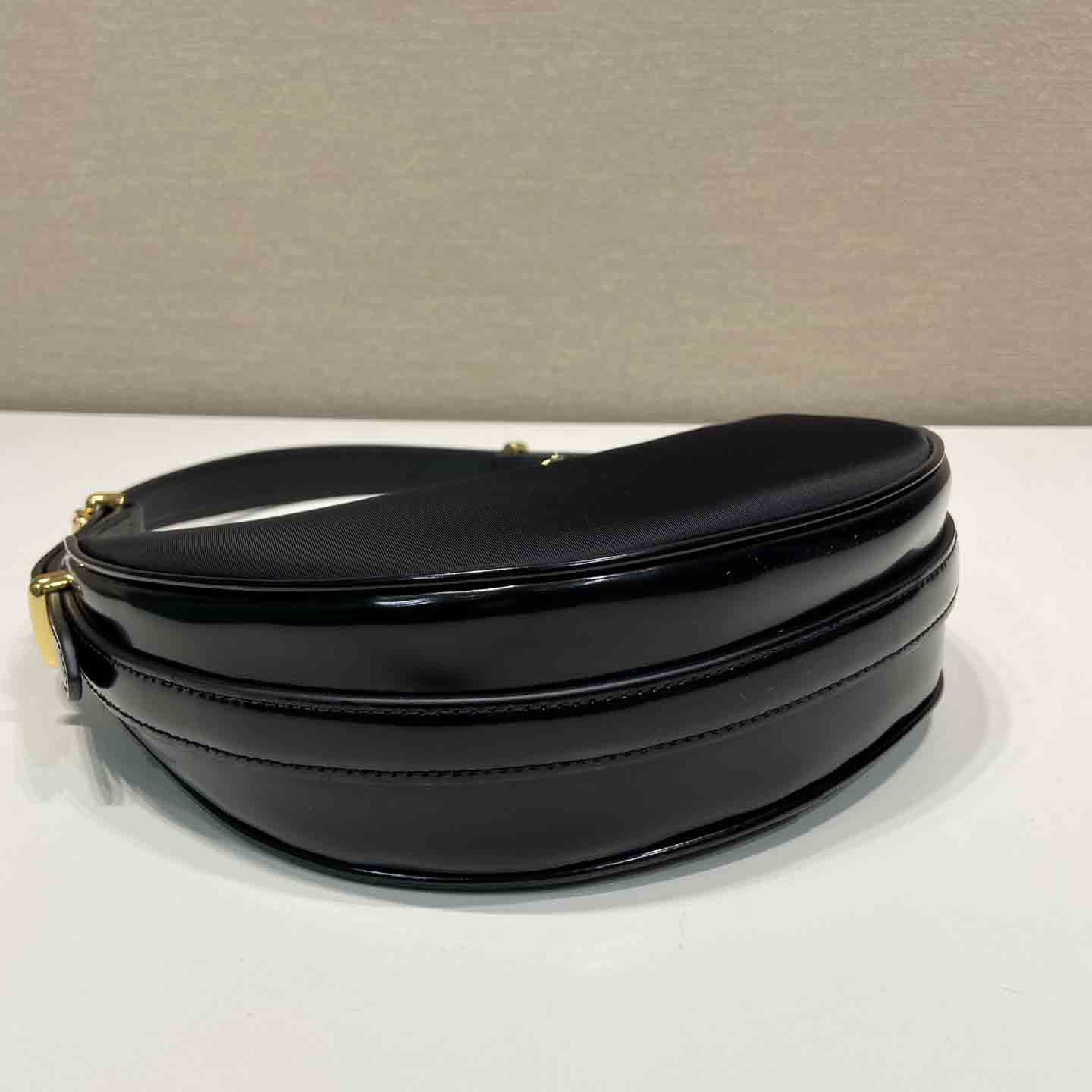 Prada Arqué Re-Nylon And Brushed Leather Shoulder Bag - PerfectKickZ