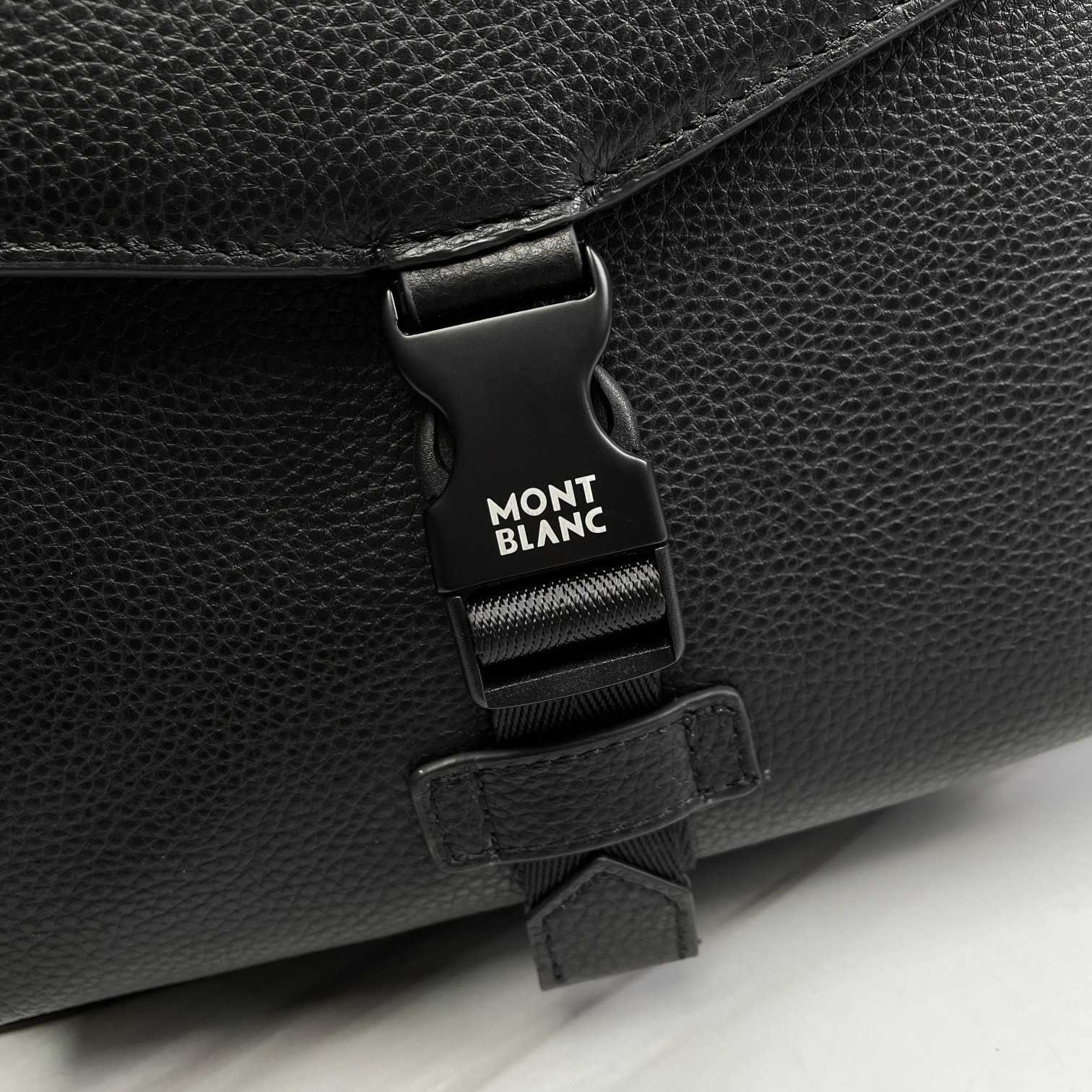Montblanc Leather Backpack  (30x40x14cm) - PerfectKickZ