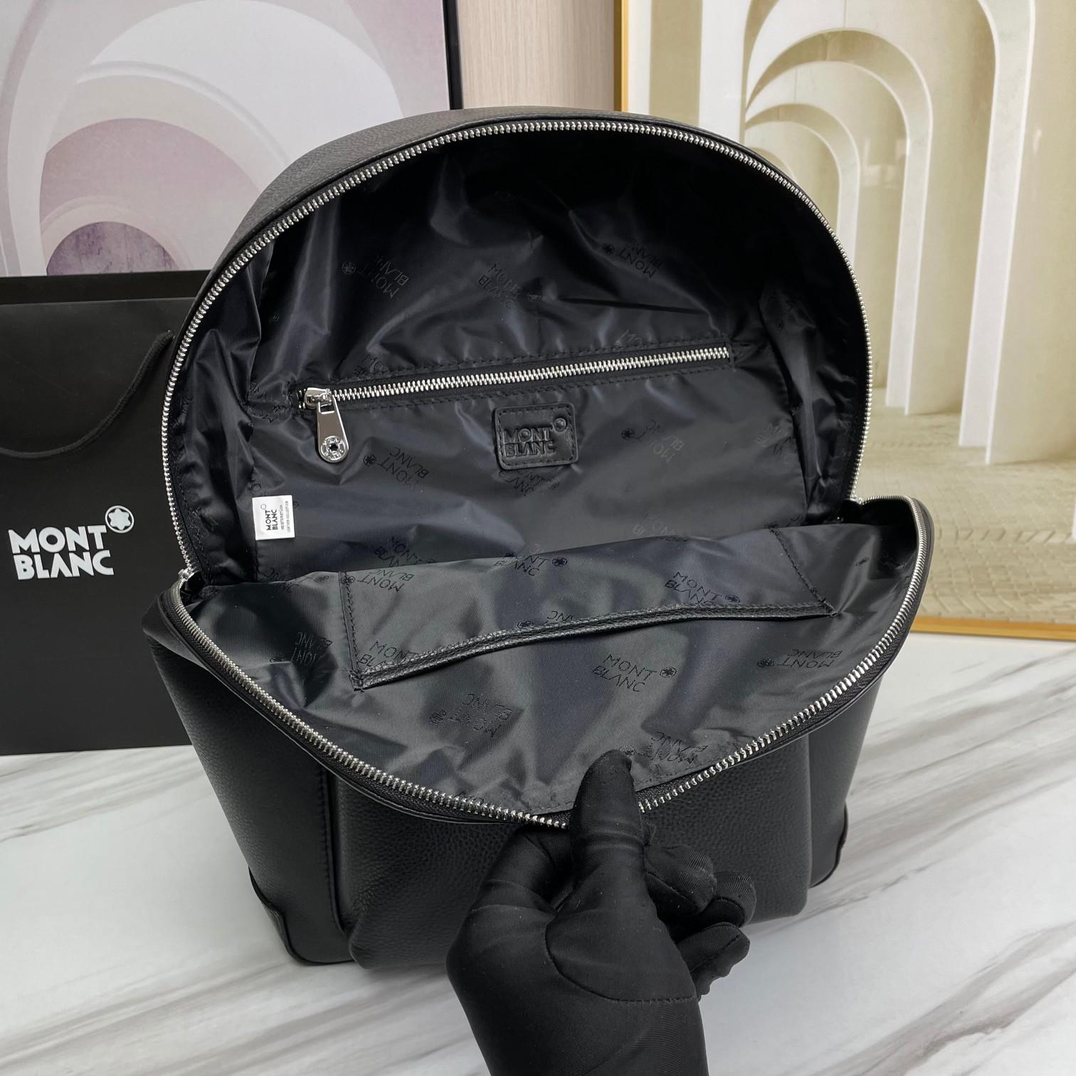 Montblanc Leather Backpack  (30x40x14cm) - PerfectKickZ