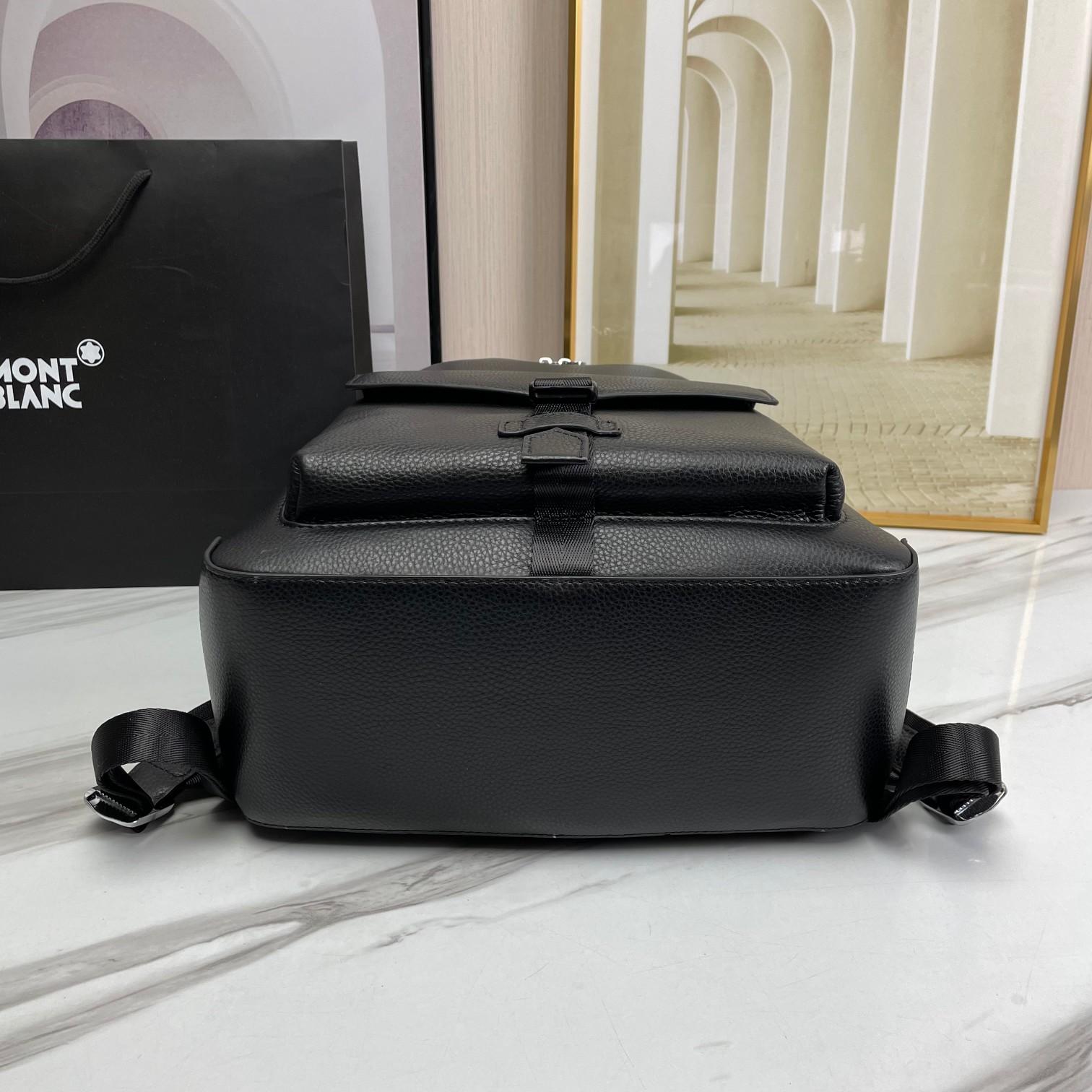 Montblanc Leather Backpack  (30x40x14cm) - PerfectKickZ