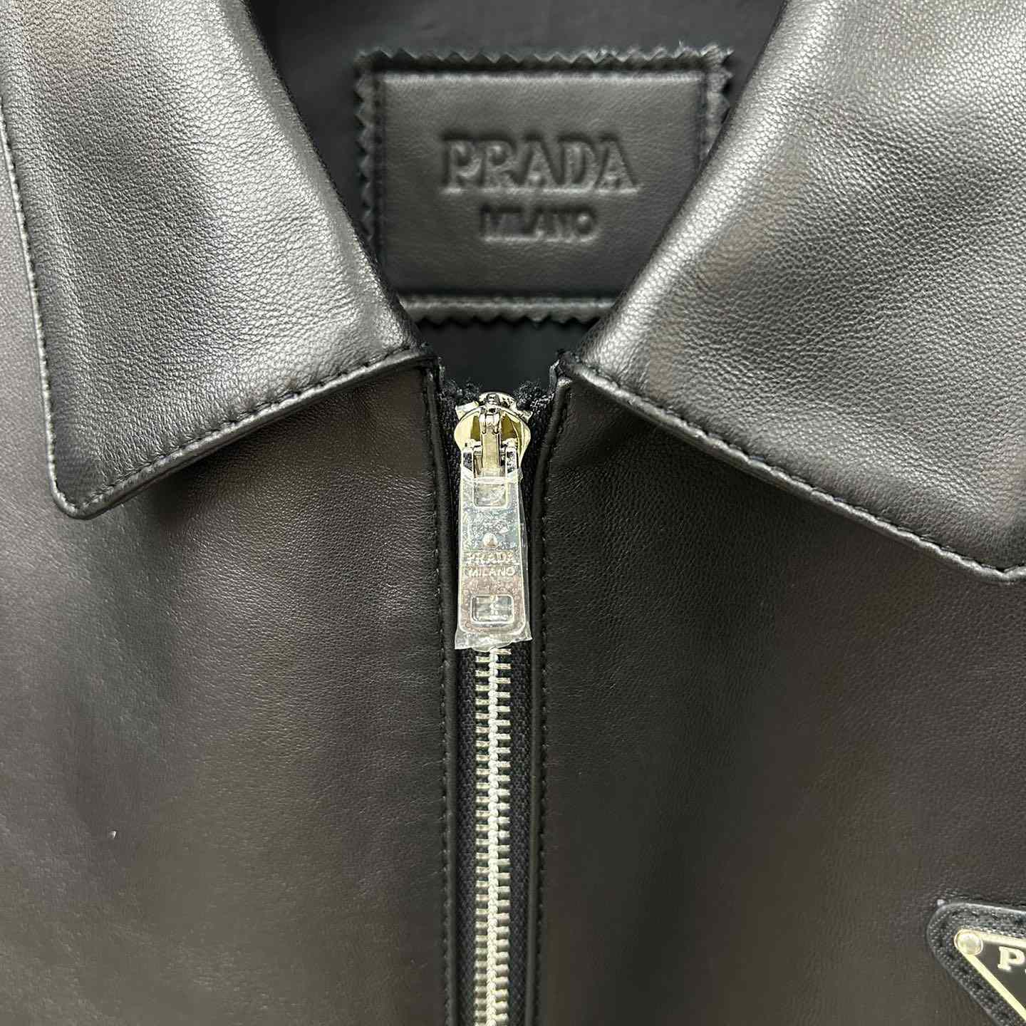 Prada Nappa Leather Blouson Jacket - PerfectKickZ