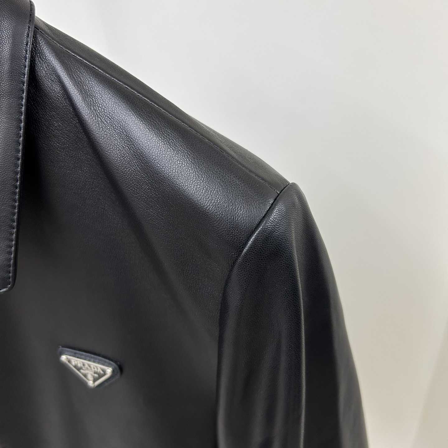 Prada Nappa Leather Blouson Jacket - PerfectKickZ