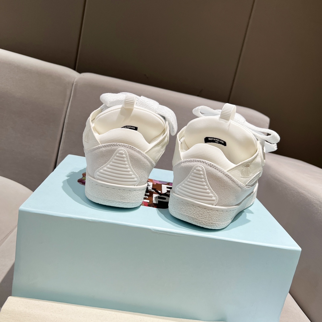 Lanvin Curb Leather Sneakers - PerfectKickZ