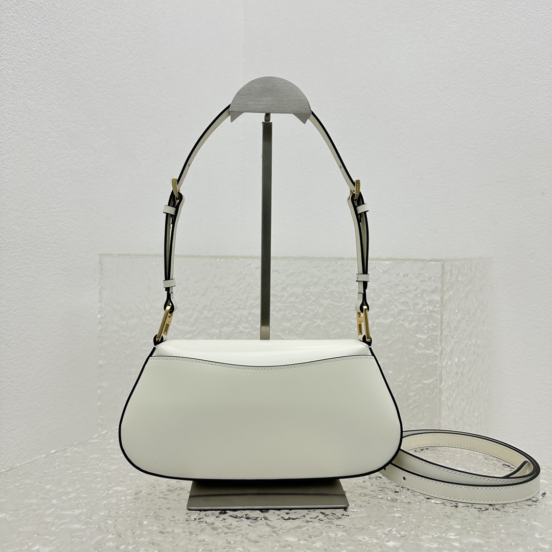Prada Brushed Leather Shoulder Bag - PerfectKickZ