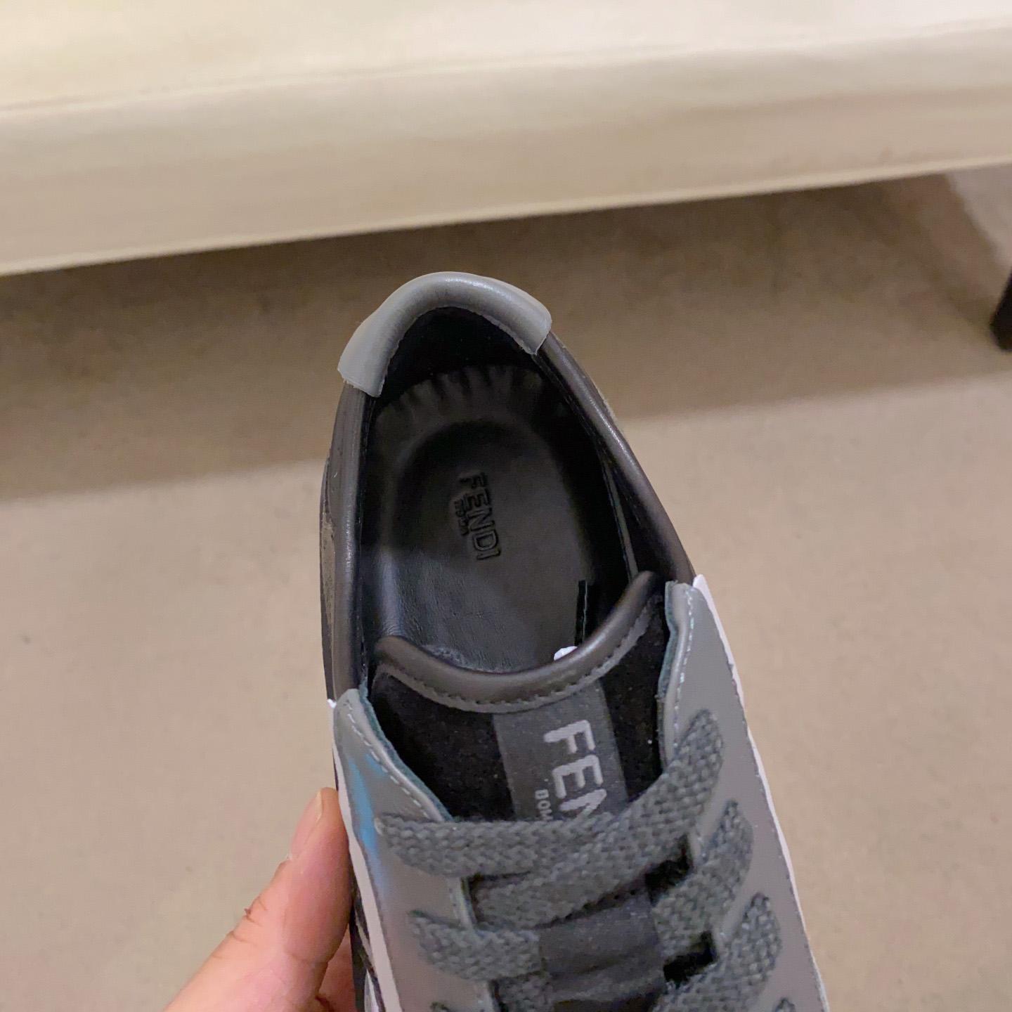 Fendi Step Black Leather Low-tops Sneakers - PerfectKickZ