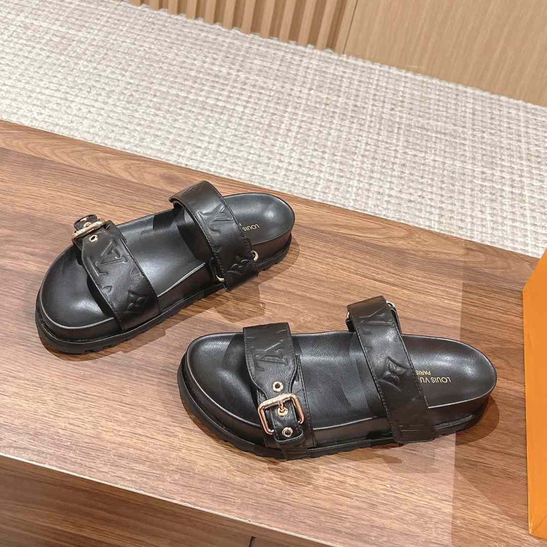 Louis Vuitton Bom Dia Flat Comfort Mule   1ABVN5 - PerfectKickZ