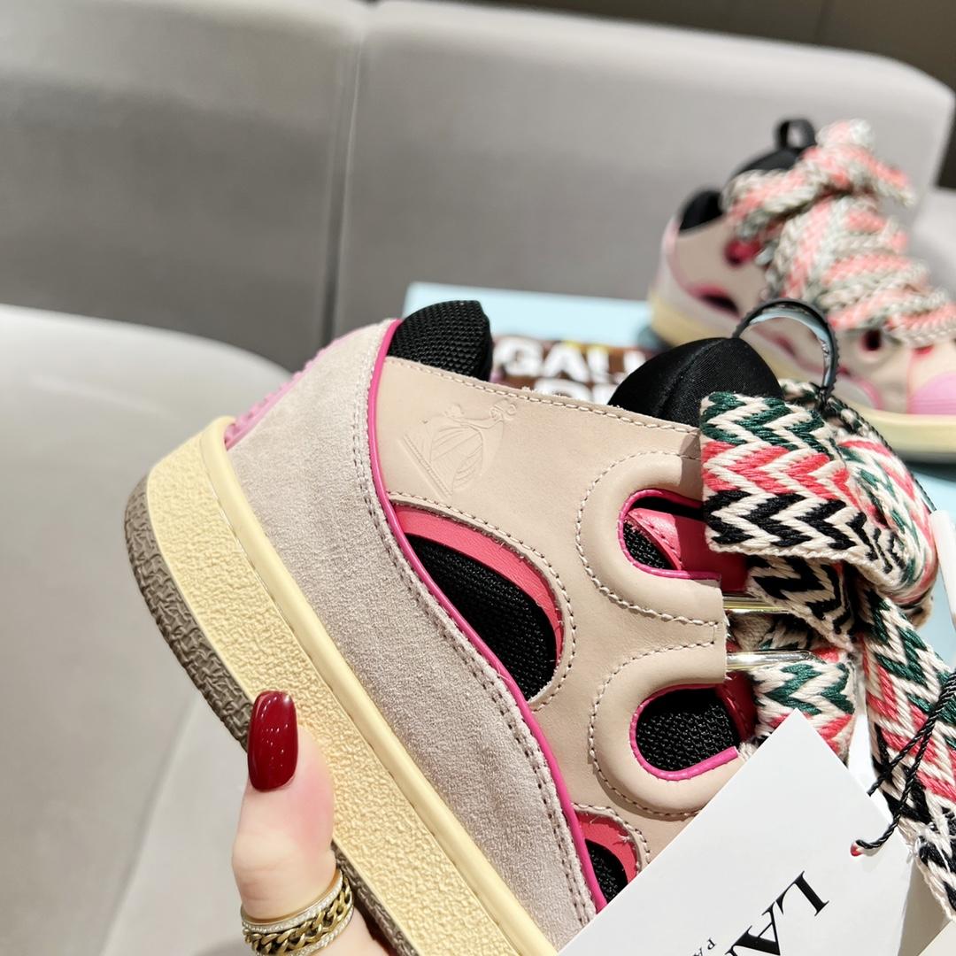 Lanvin Curb Lace Up Sneakers - PerfectKickZ