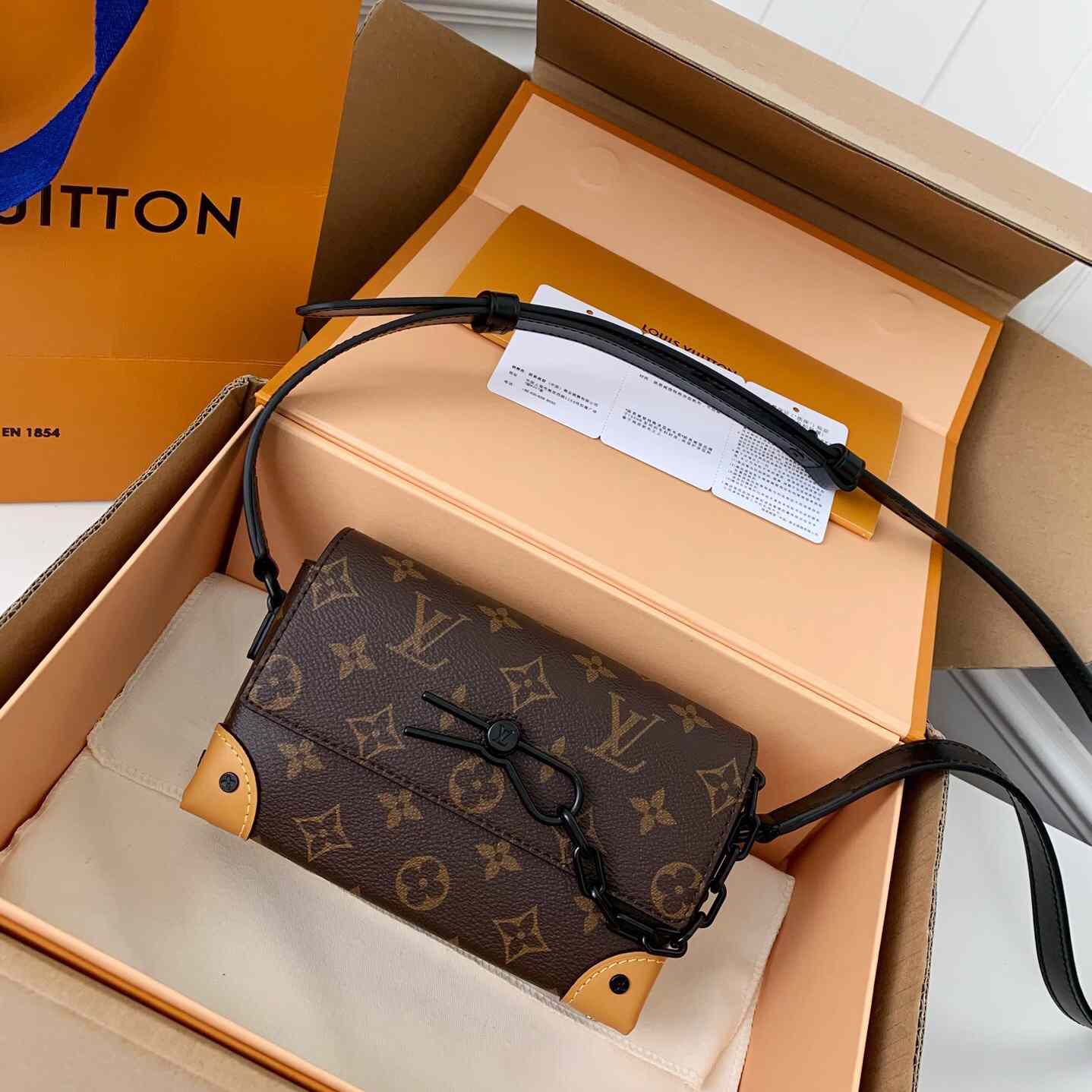 Louis Vuitton Steamer Wearable Wallet Monogram Macassar(18*11*6.5cm)  M82534 - PerfectKickZ