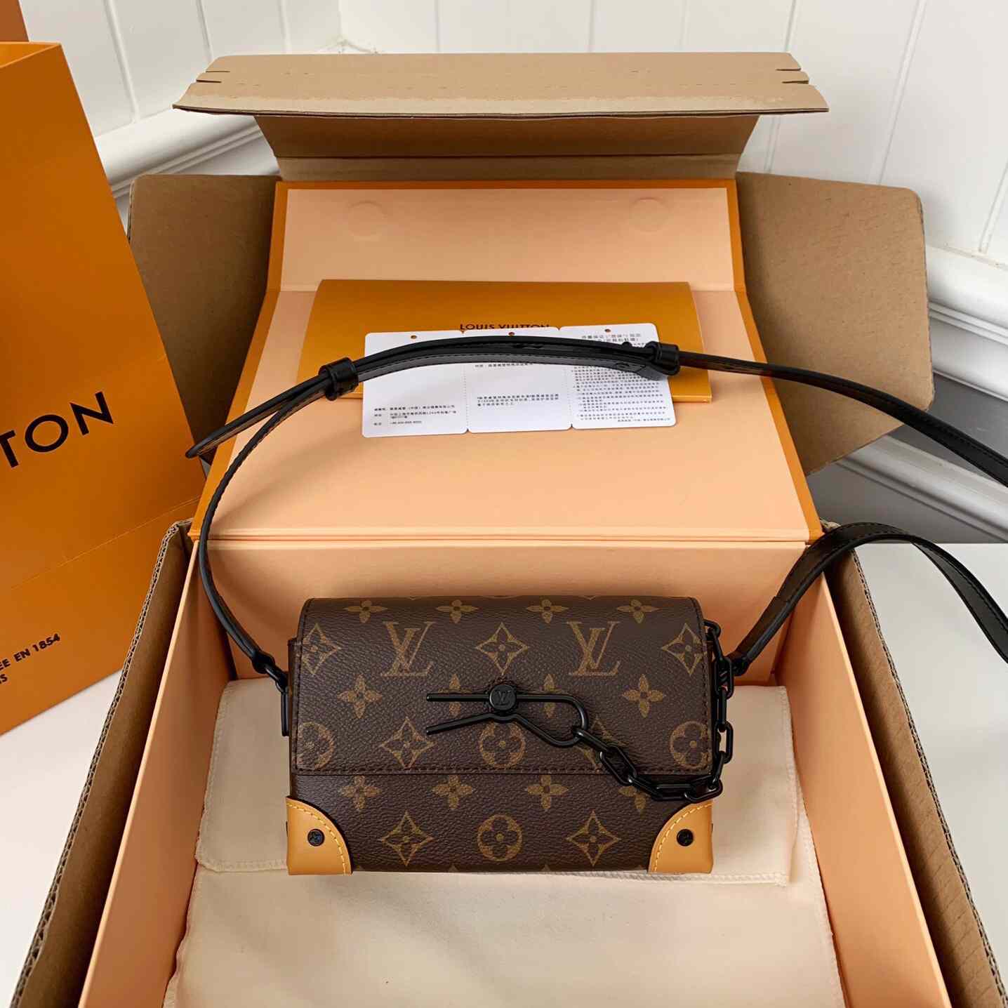 Louis Vuitton Steamer Wearable Wallet Monogram Macassar(18*11*6.5cm)  M82534 - PerfectKickZ