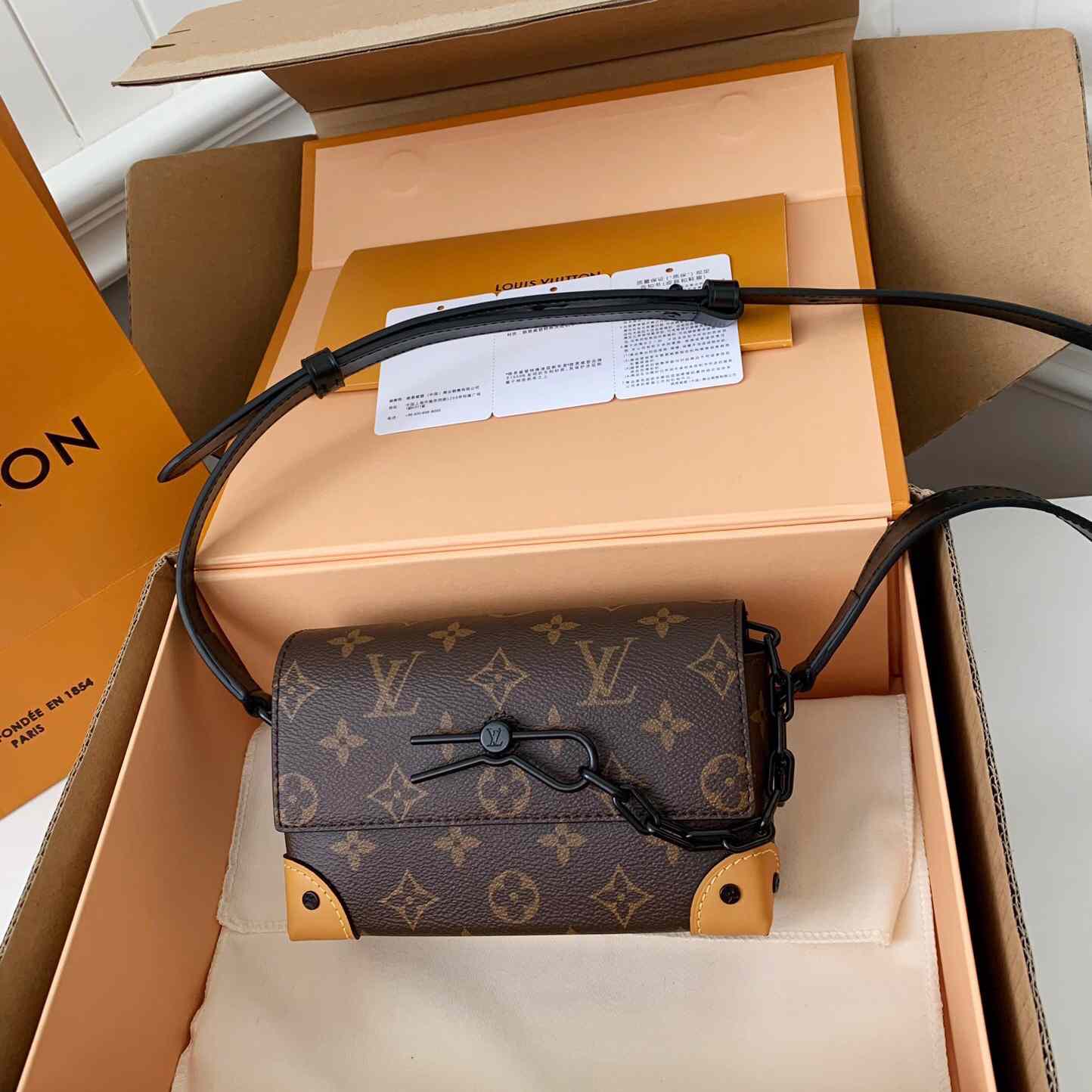 Louis Vuitton Steamer Wearable Wallet Monogram Macassar(18*11*6.5cm)  M82534 - PerfectKickZ