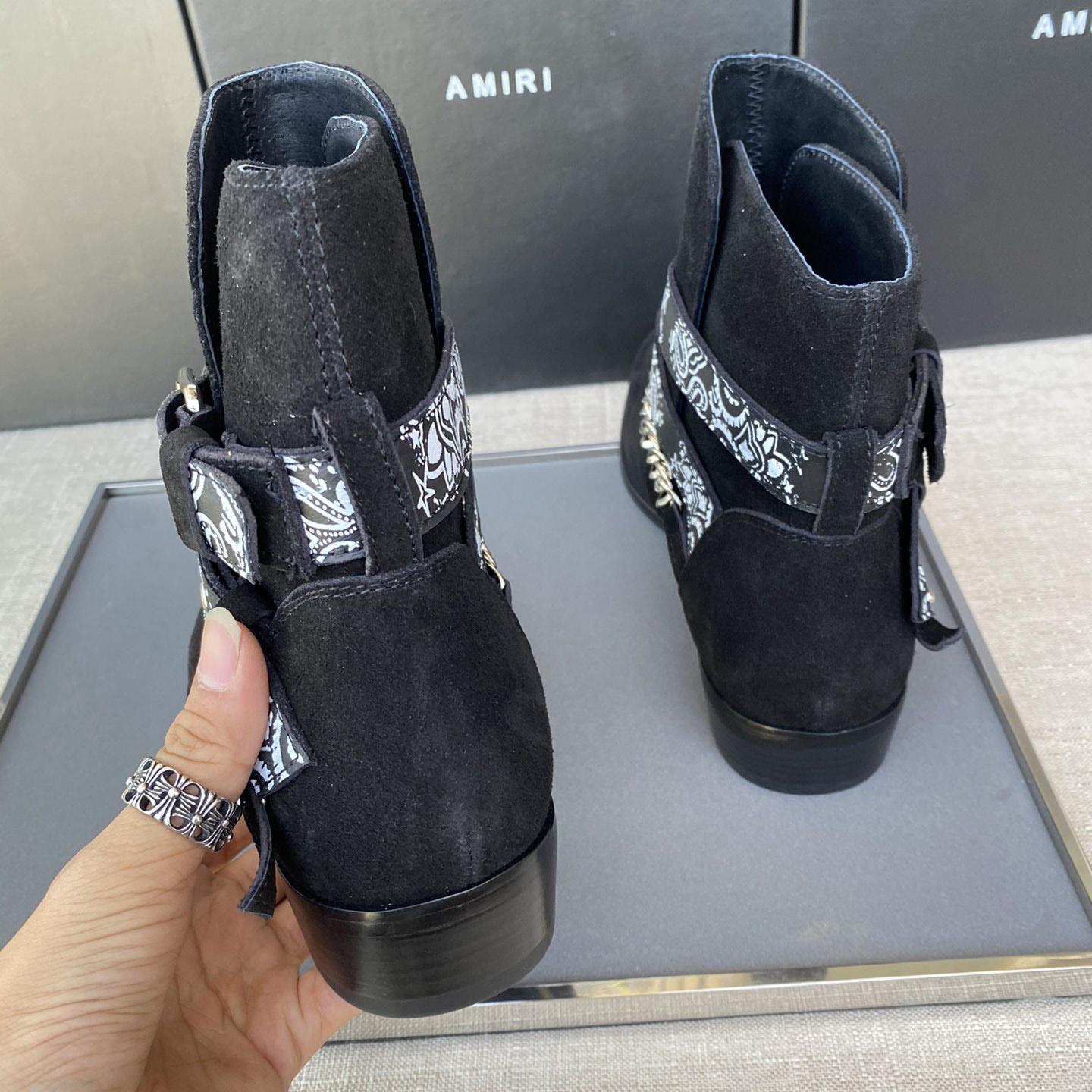 Amiri Buckle-detail 40mm Suede Boots - 