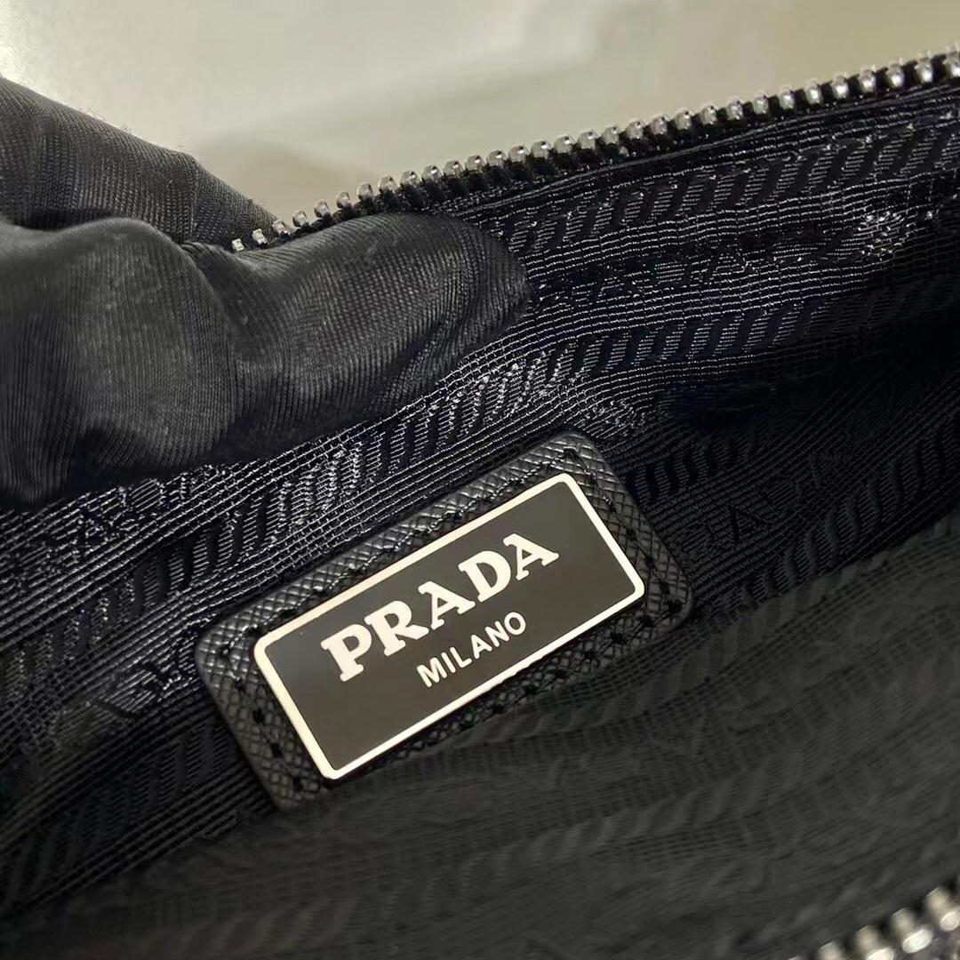 Prada Re-Nylon and Saffiano Leather Shoulder Bag - PerfectKickZ