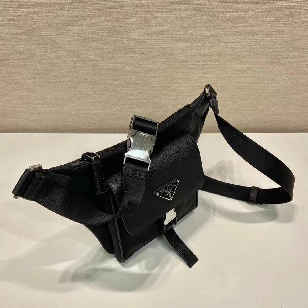 Prada Re-Nylon and Saffiano Leather Shoulder Bag - PerfectKickZ