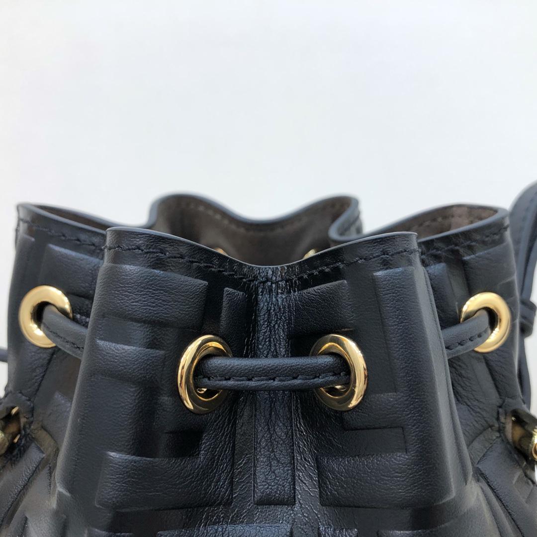 Fendi Tresor Black Leather Mini-bag - PerfectKickZ