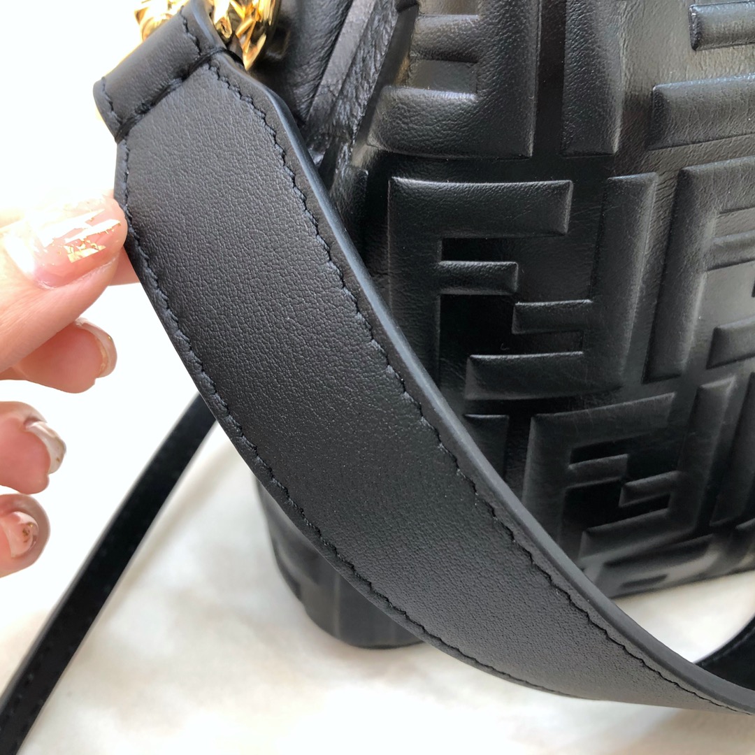 Fendi Tresor Black Leather Mini-bag - PerfectKickZ