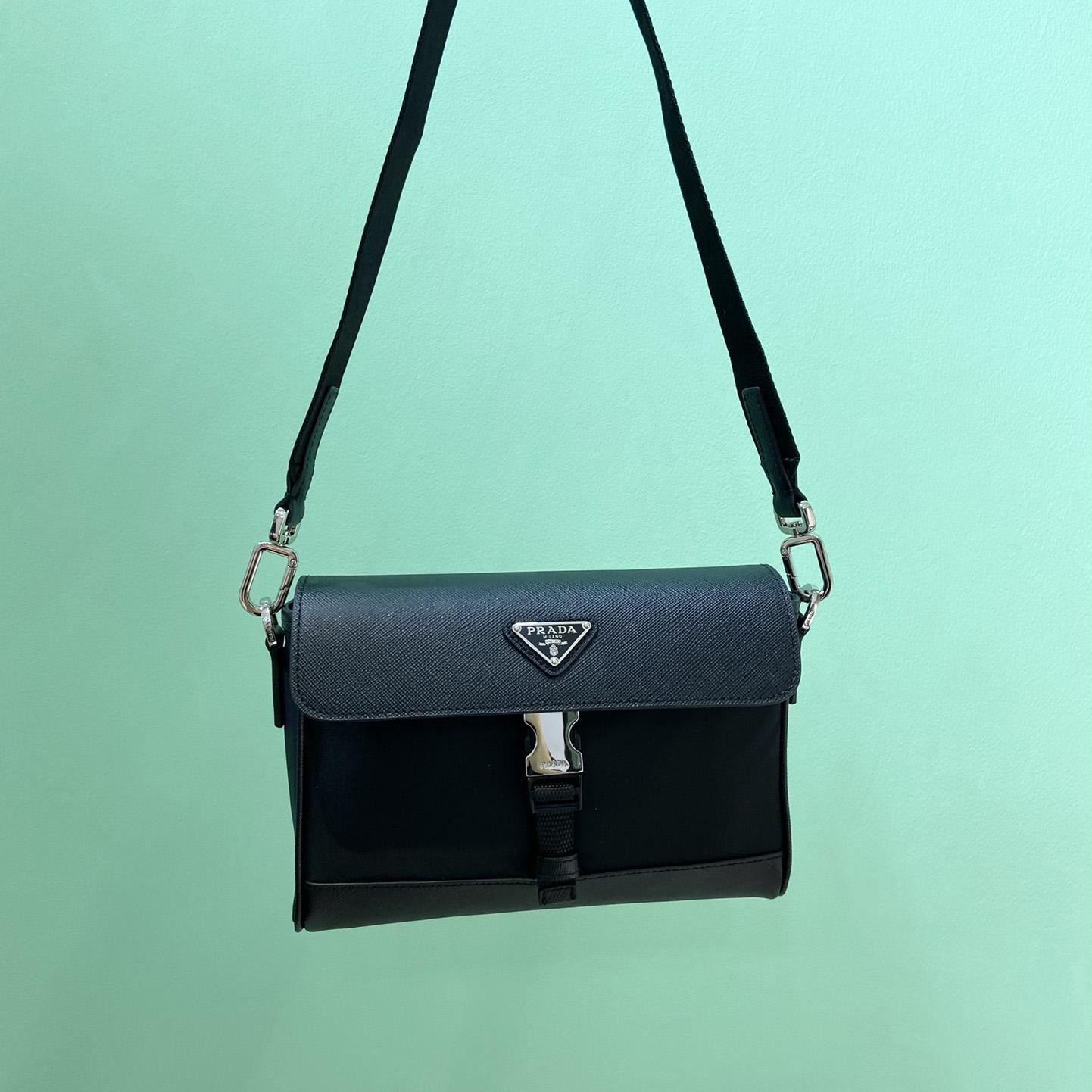 Prada Re-Nylon And Saffiano Shoulder Bag - PerfectKickZ