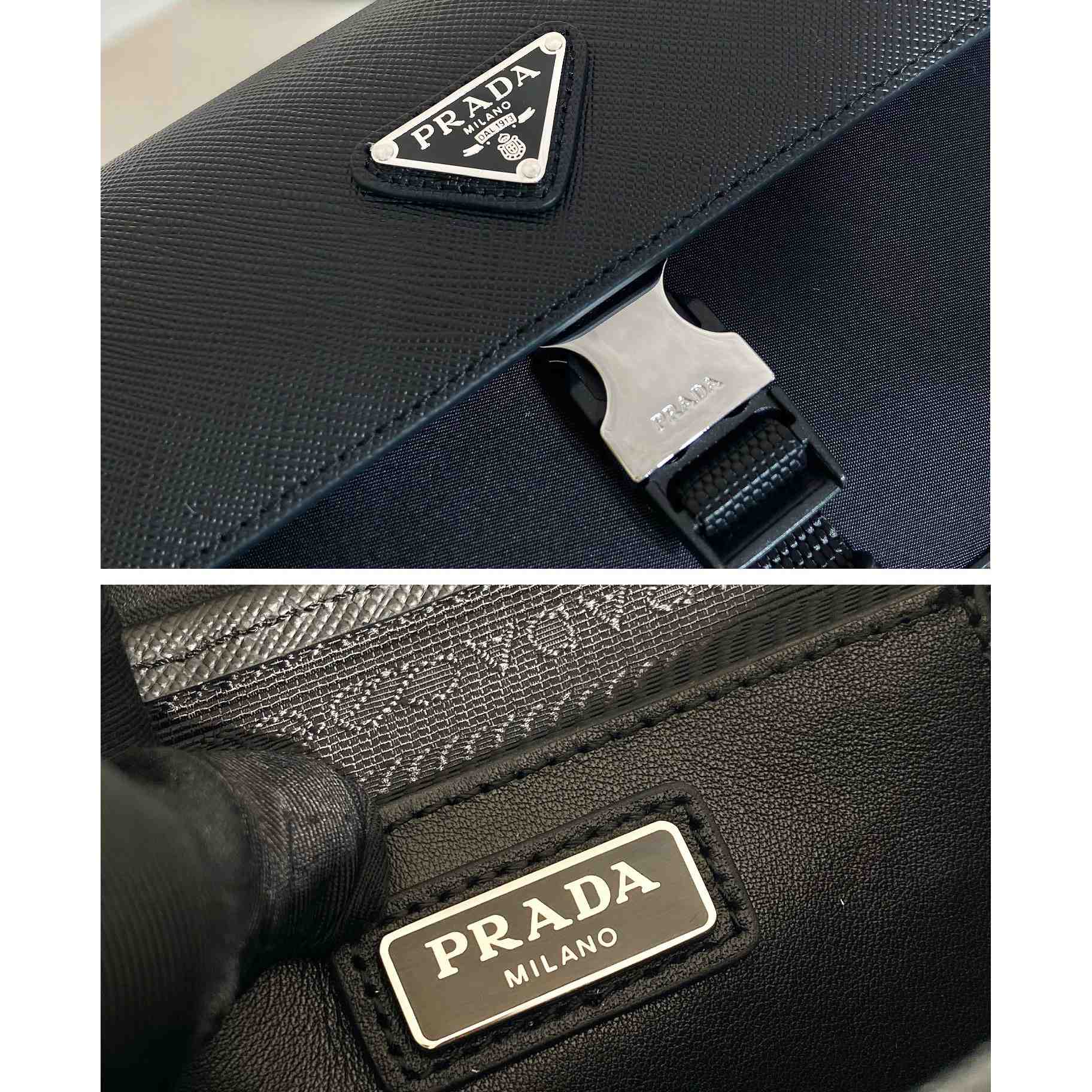 Prada Re-Nylon And Saffiano Shoulder Bag - PerfectKickZ