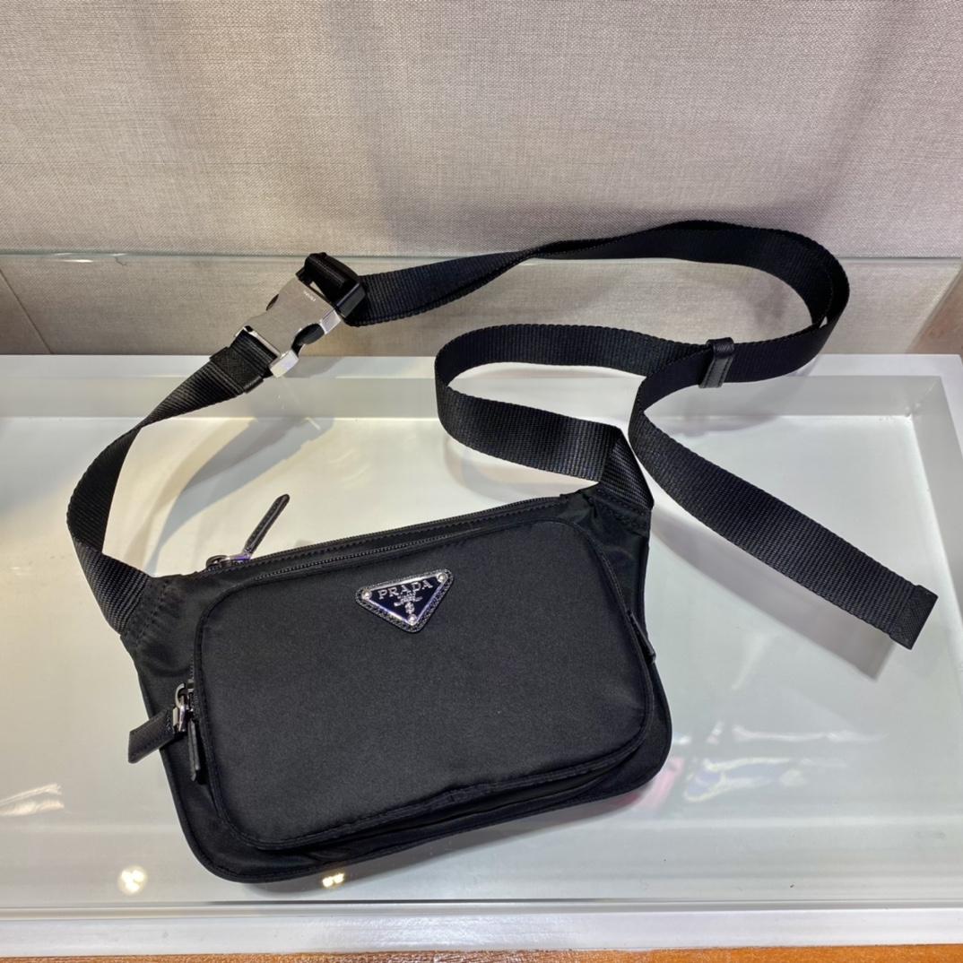 Prada Re-Nylon And Saffiano Leather Shoulder Bag - PerfectKickZ