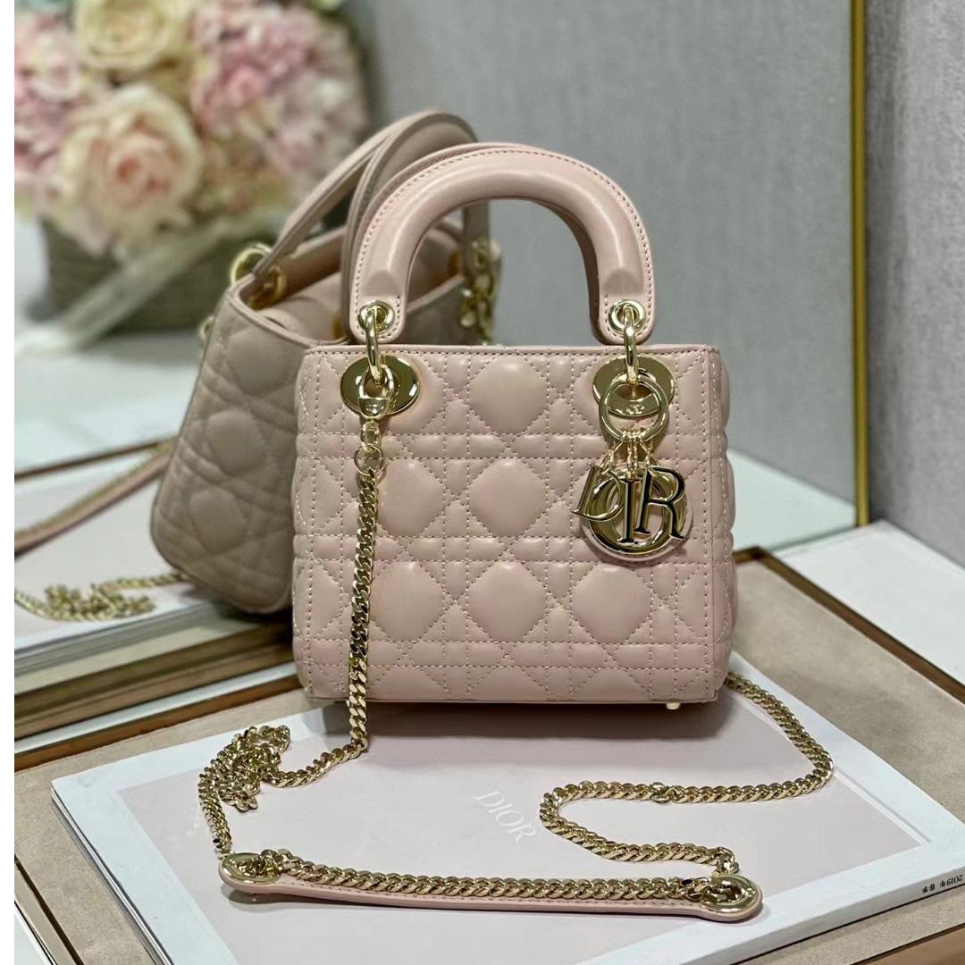 Dior Lady Dior Bag  (17 x 7.5x 14cm) - PerfectKickZ