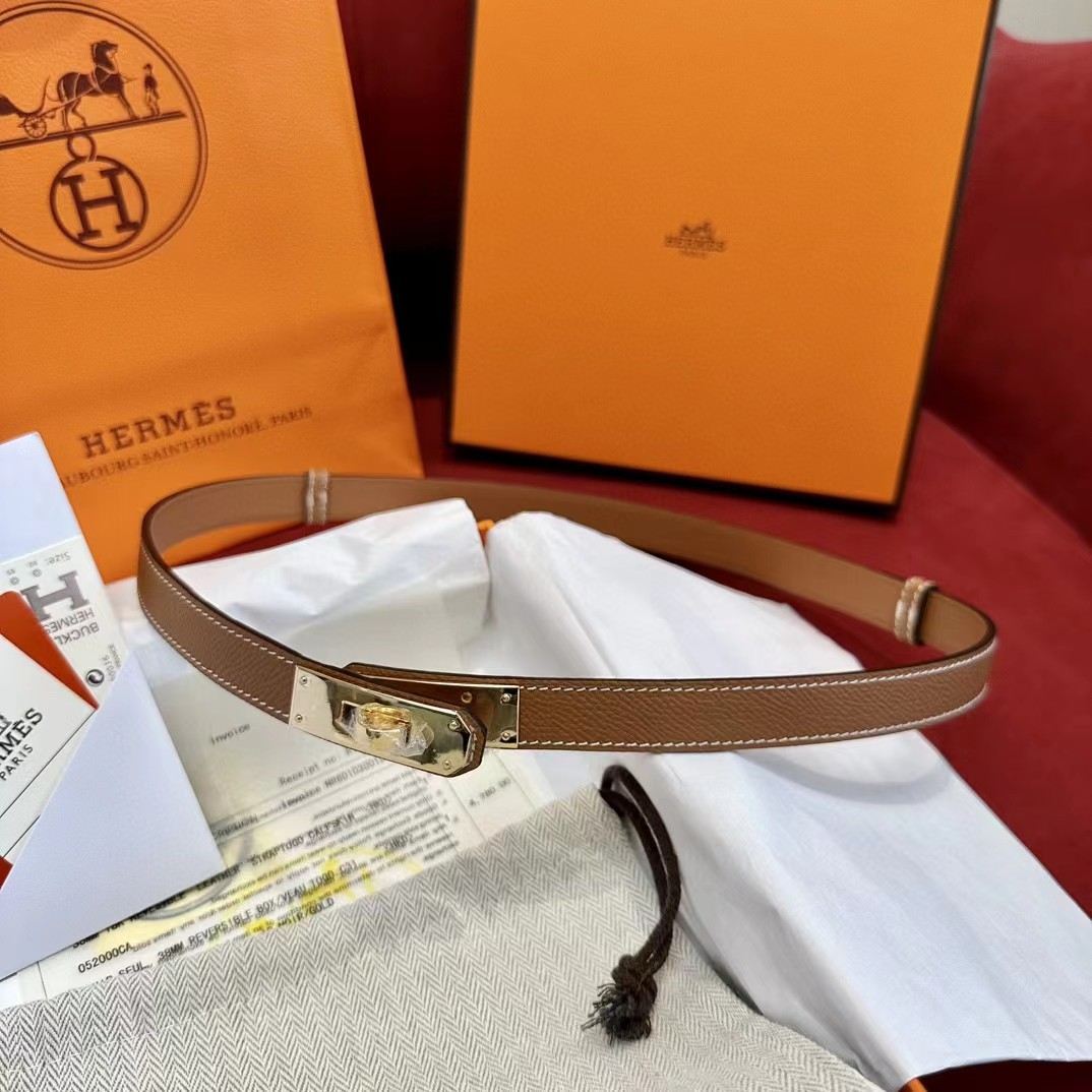 Hermes Authenticated Kelly Belt Leather - PerfectKickZ