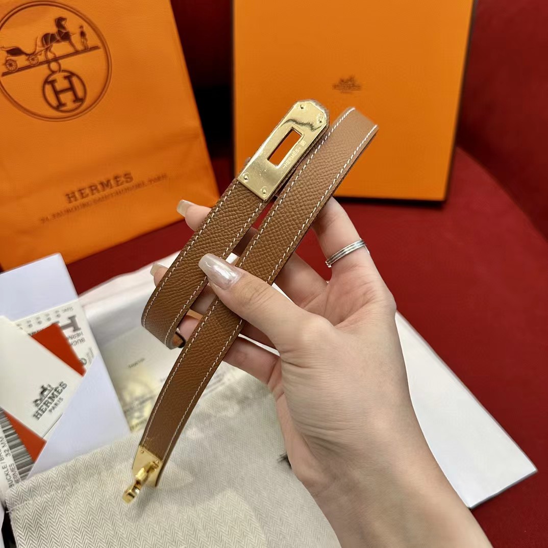Hermes Authenticated Kelly Belt Leather - 