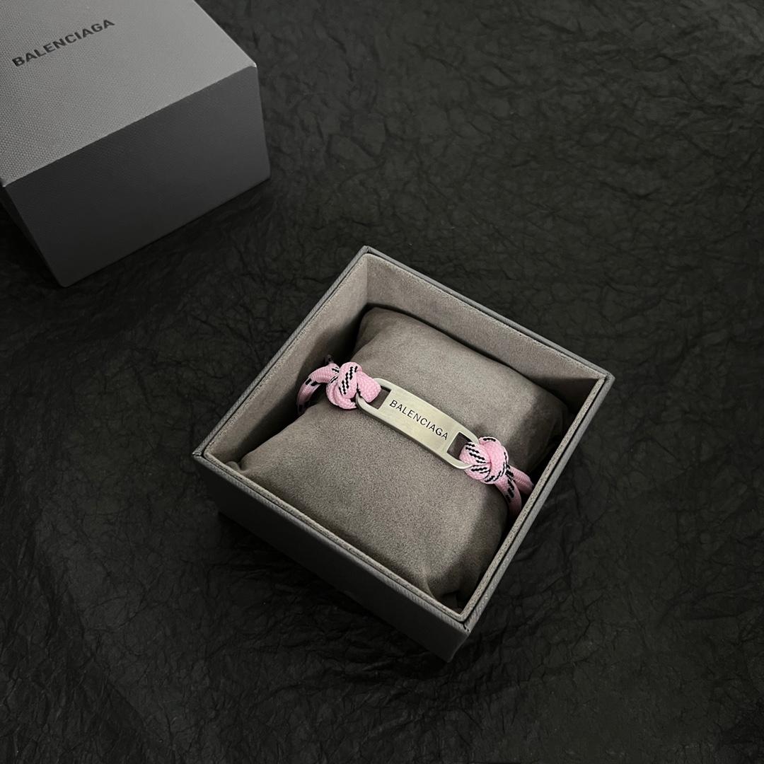 Balenciaga Plate Bracelet in Fluo Pink - PerfectKickZ