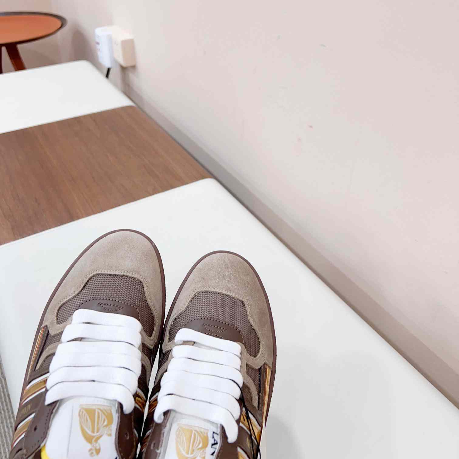 Lanvin Leather Low-top Clay Sneakers - PerfectKickZ
