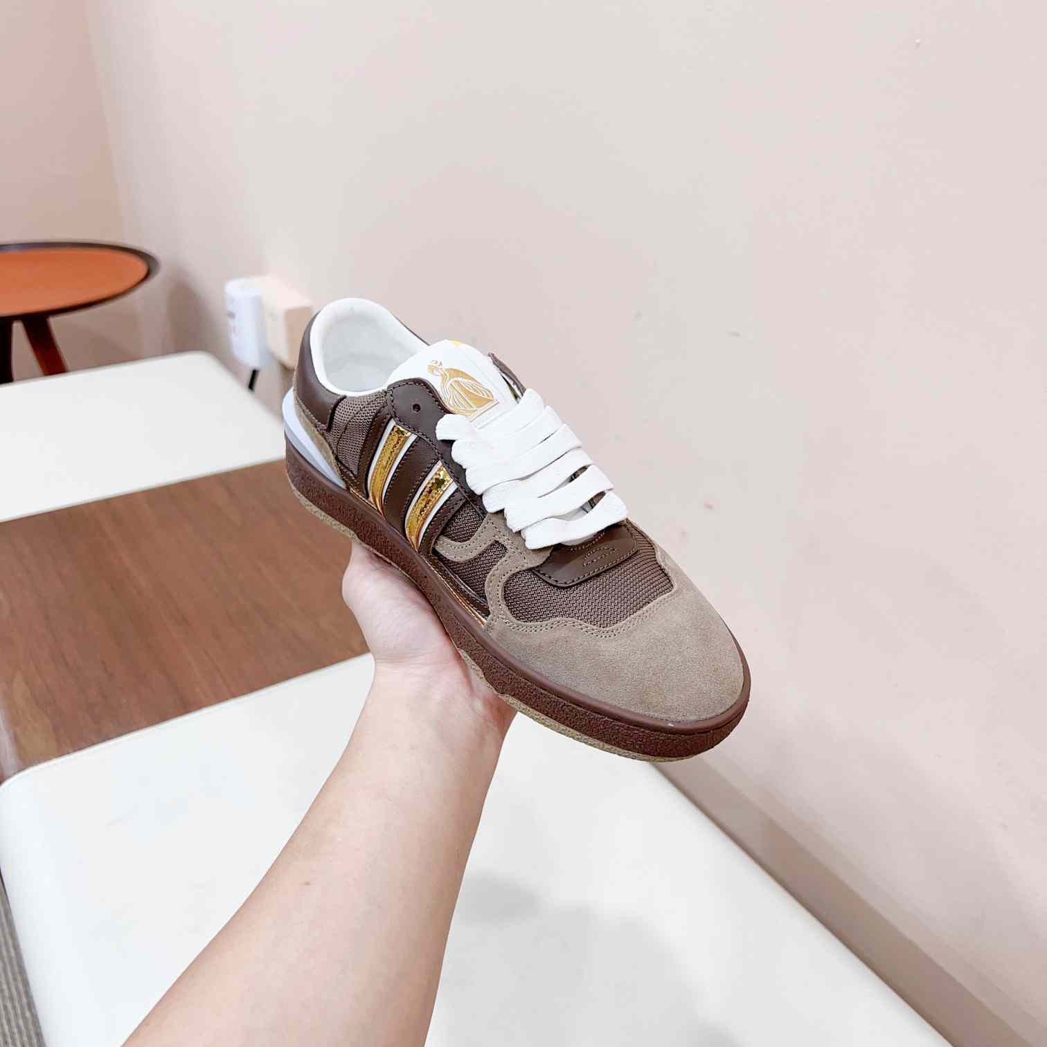Lanvin Leather Low-top Clay Sneakers - PerfectKickZ