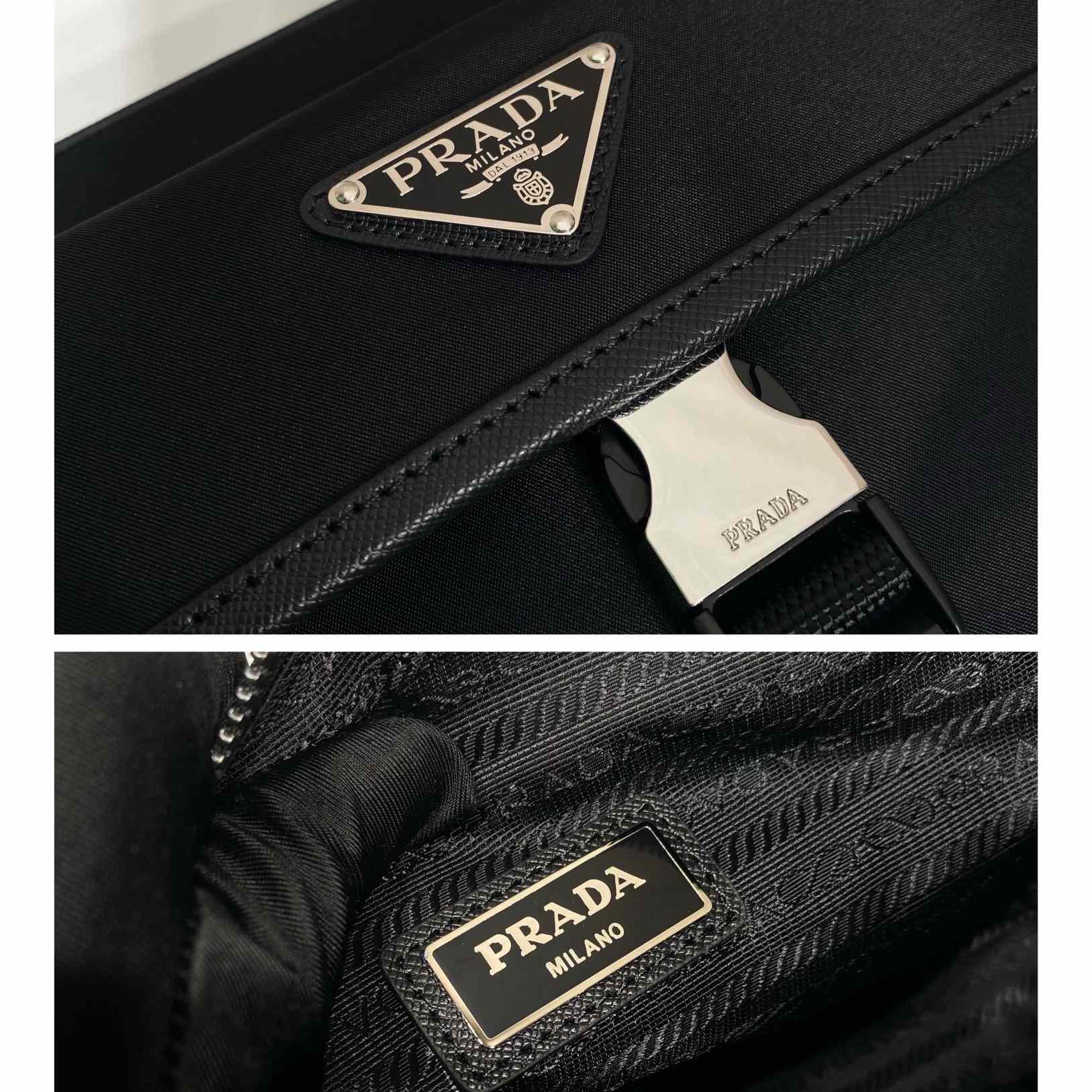 Prada Re-Nylon Saffiano Leather Shoulder Bag ( 22-16-5cm) - PerfectKickZ