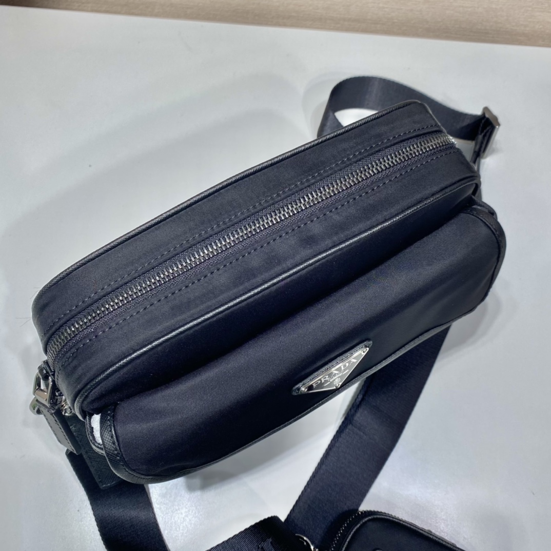 Prada Re-Nylon Saffiano Leather Shoulder Bag ( 22-16-5cm) - PerfectKickZ