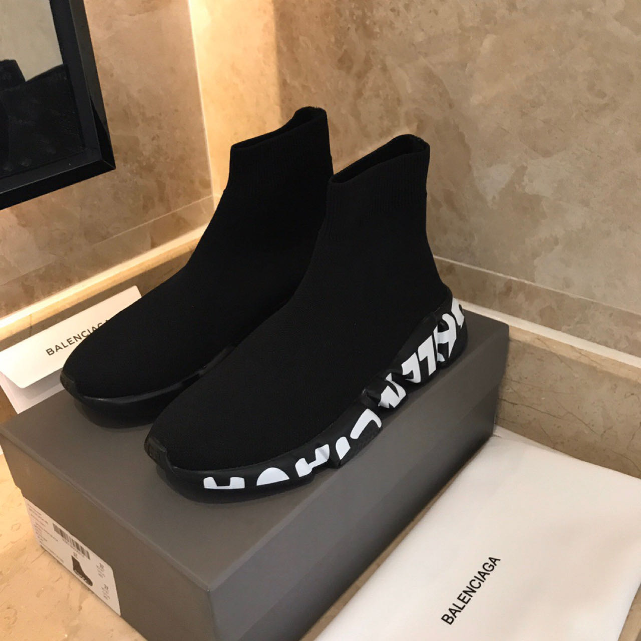 Balenciaga Speed Sneaker In Black  - 
