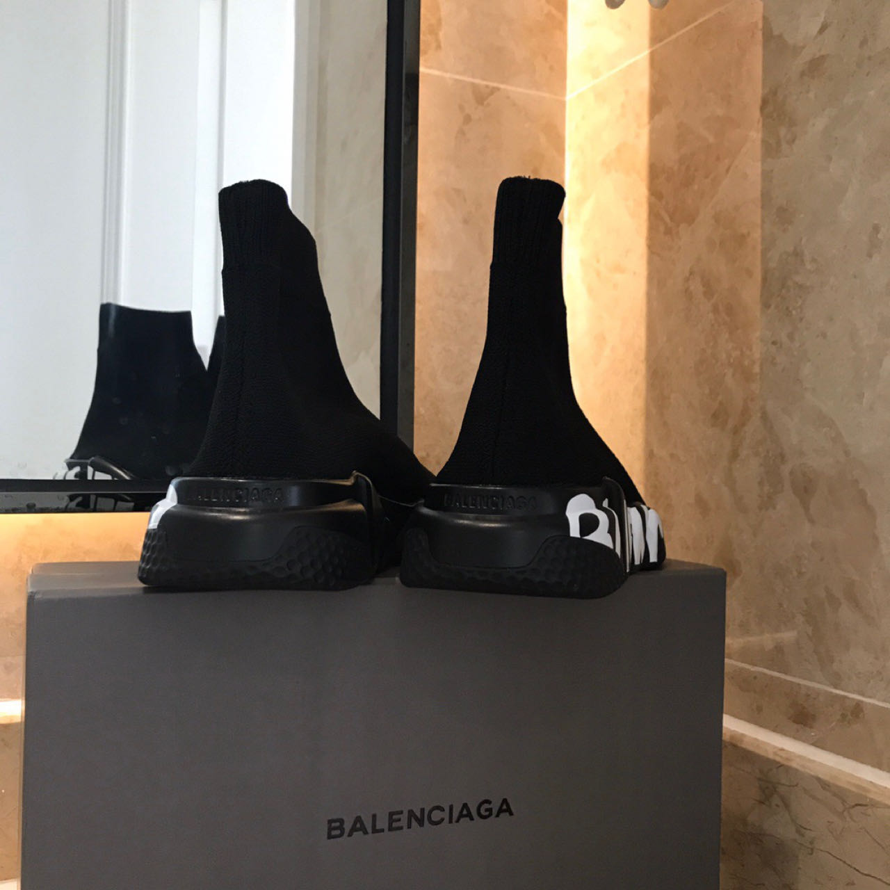 Balenciaga Speed Sneaker In Black  - PerfectKickZ