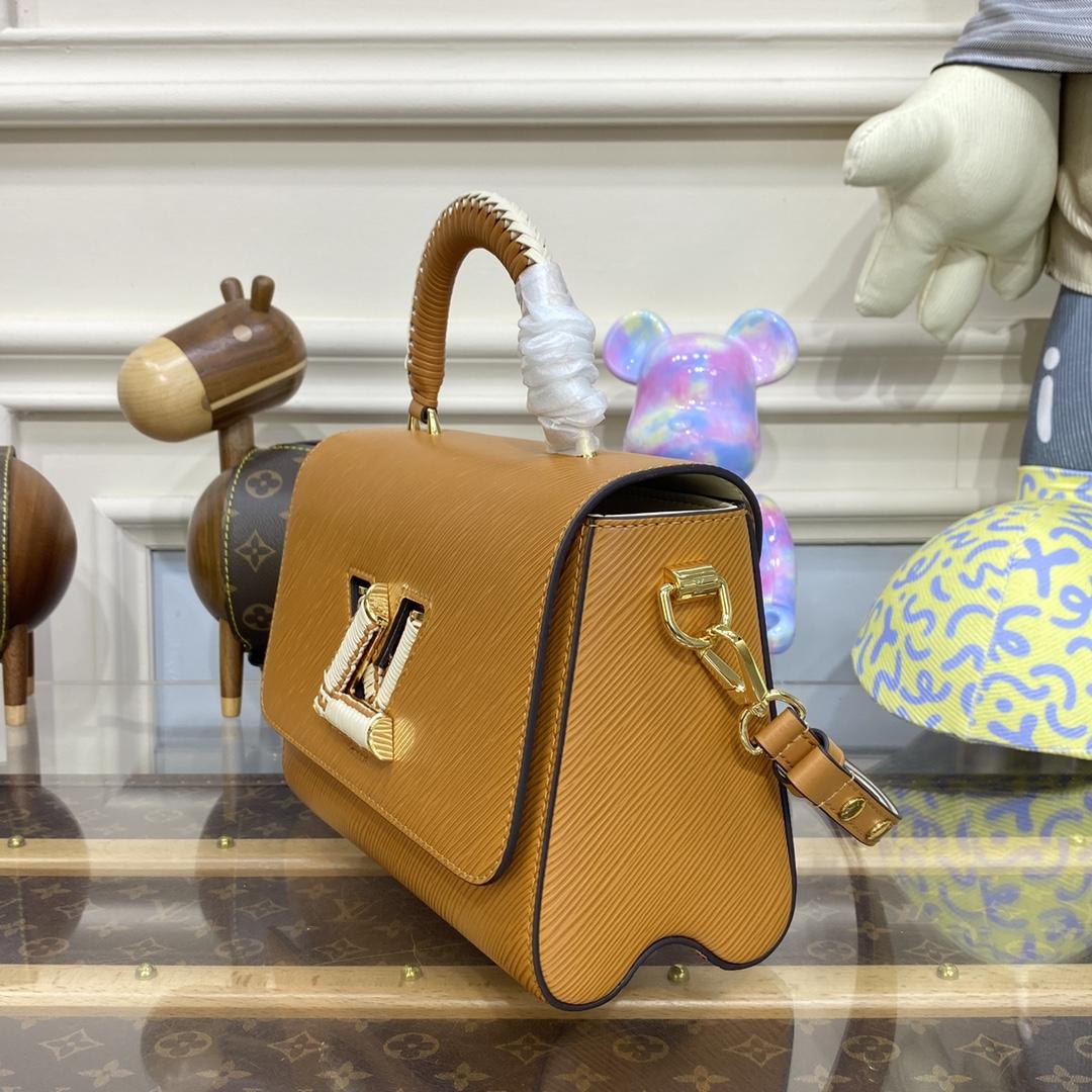 Louis Vuitton Twist MM Gold Honey Epi (23*17*9.5cm)      M22229 - PerfectKickZ